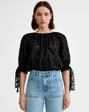 Tie Sleeve Blouse