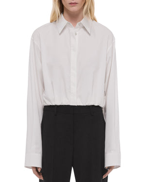 Cropped Gathered Shirt
