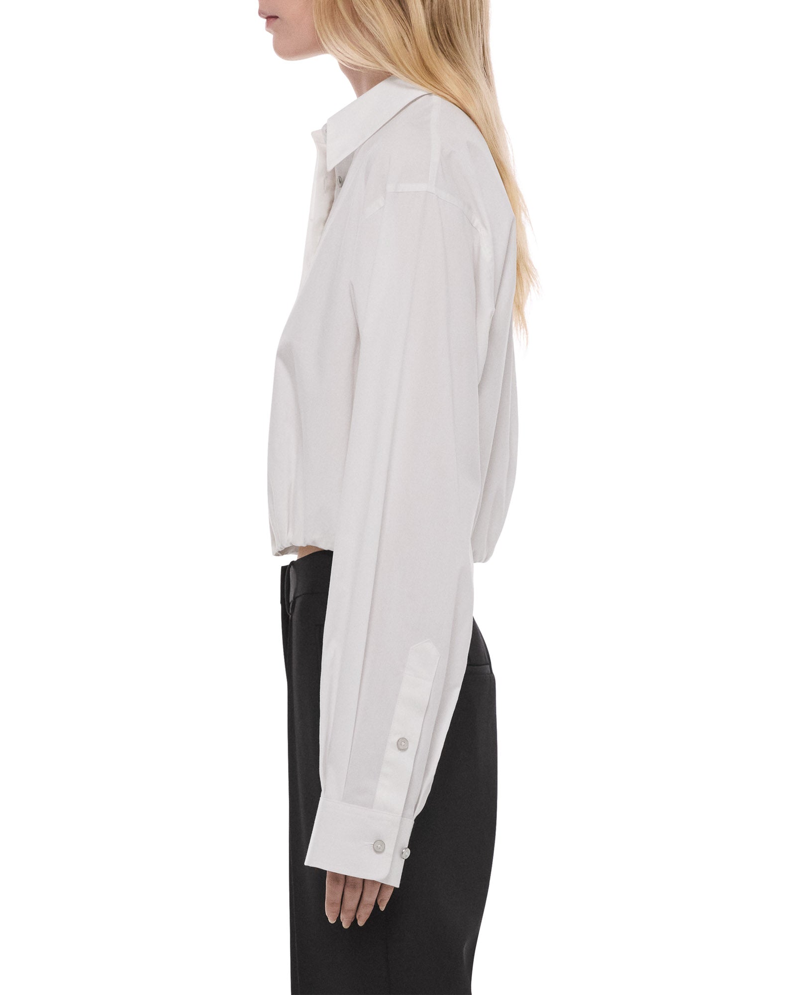 Cropped Gathered Shirt