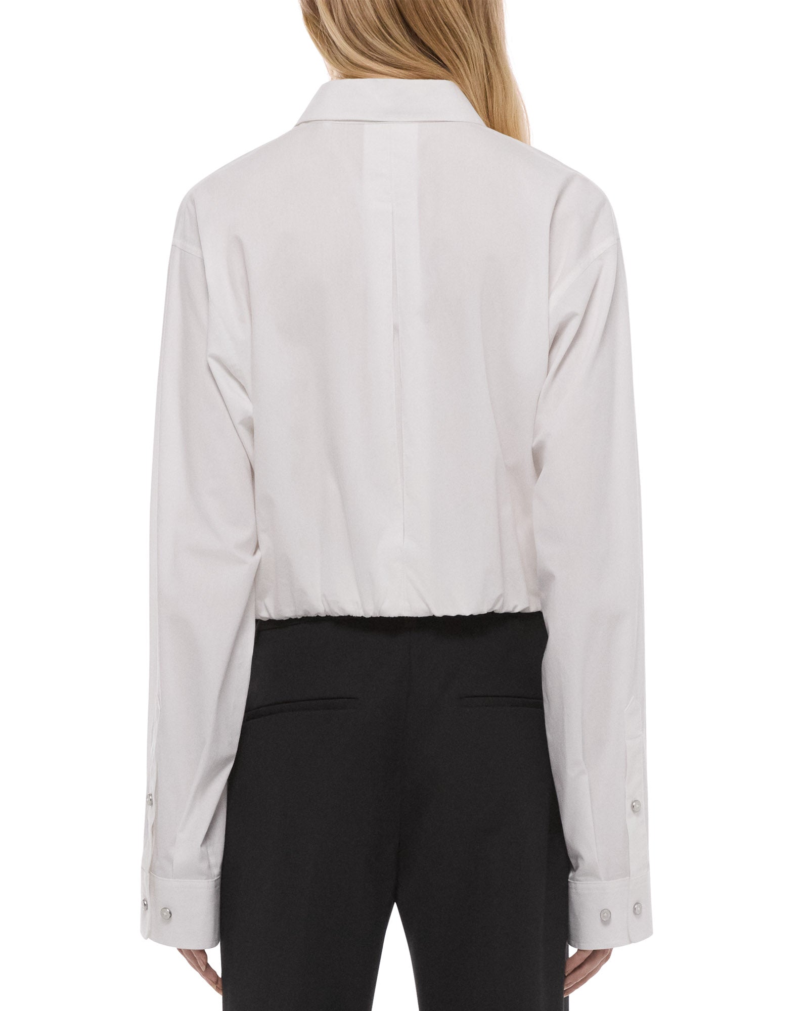 Cropped Gathered Shirt