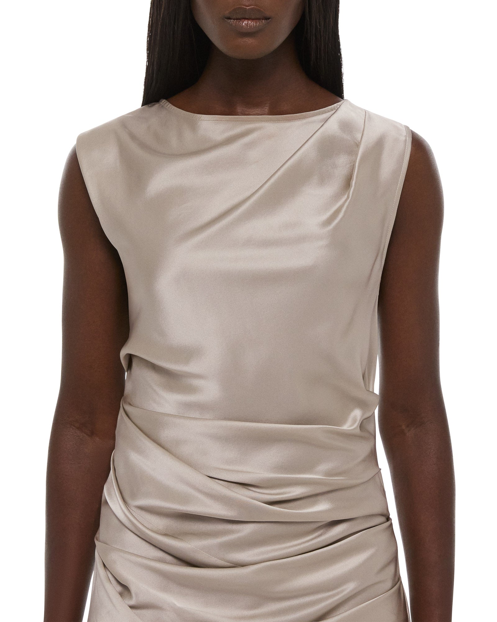 Silk Drape Dress