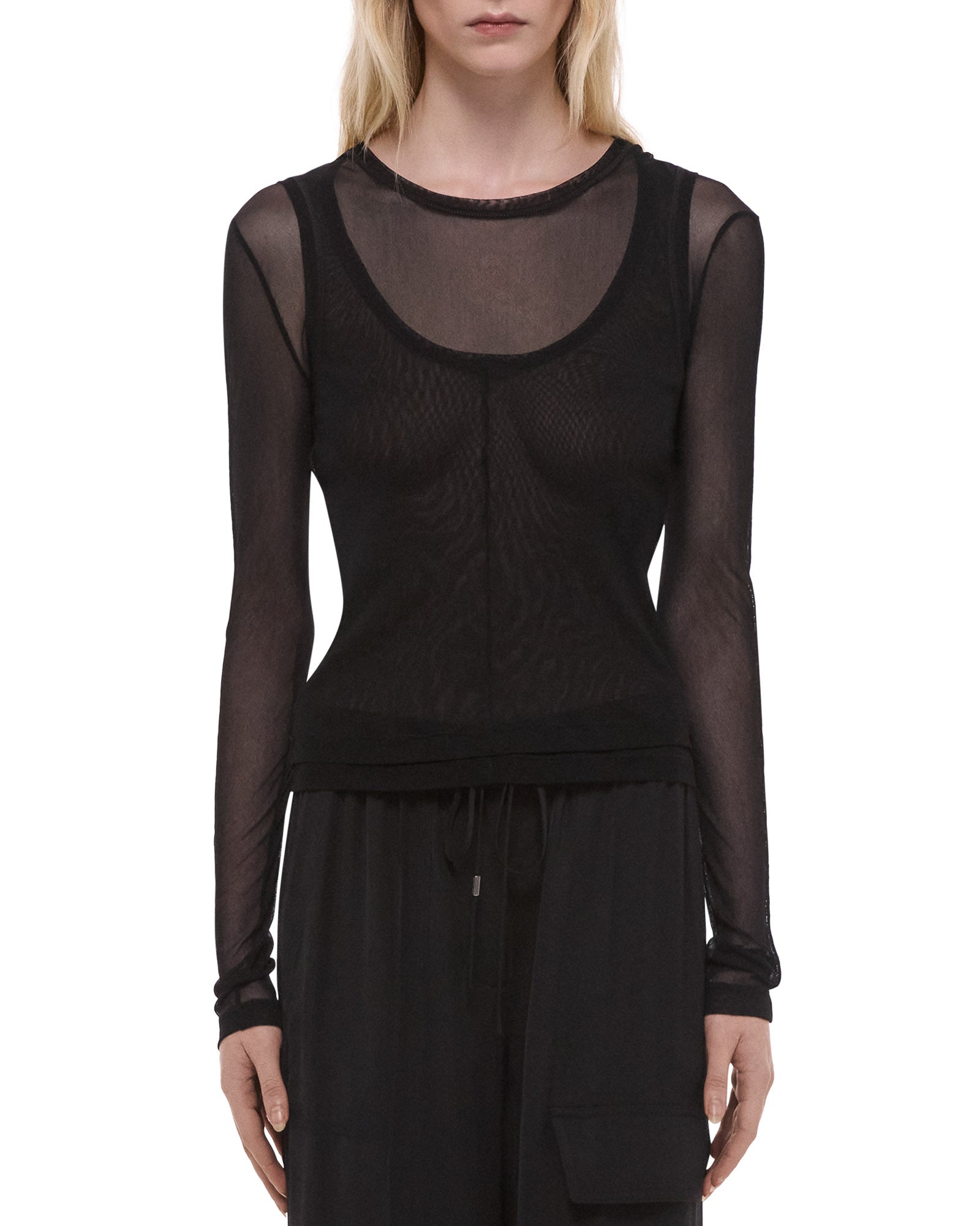 Mesh Layer Long Sleeve