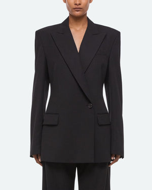 Gabardine Belt Blazer