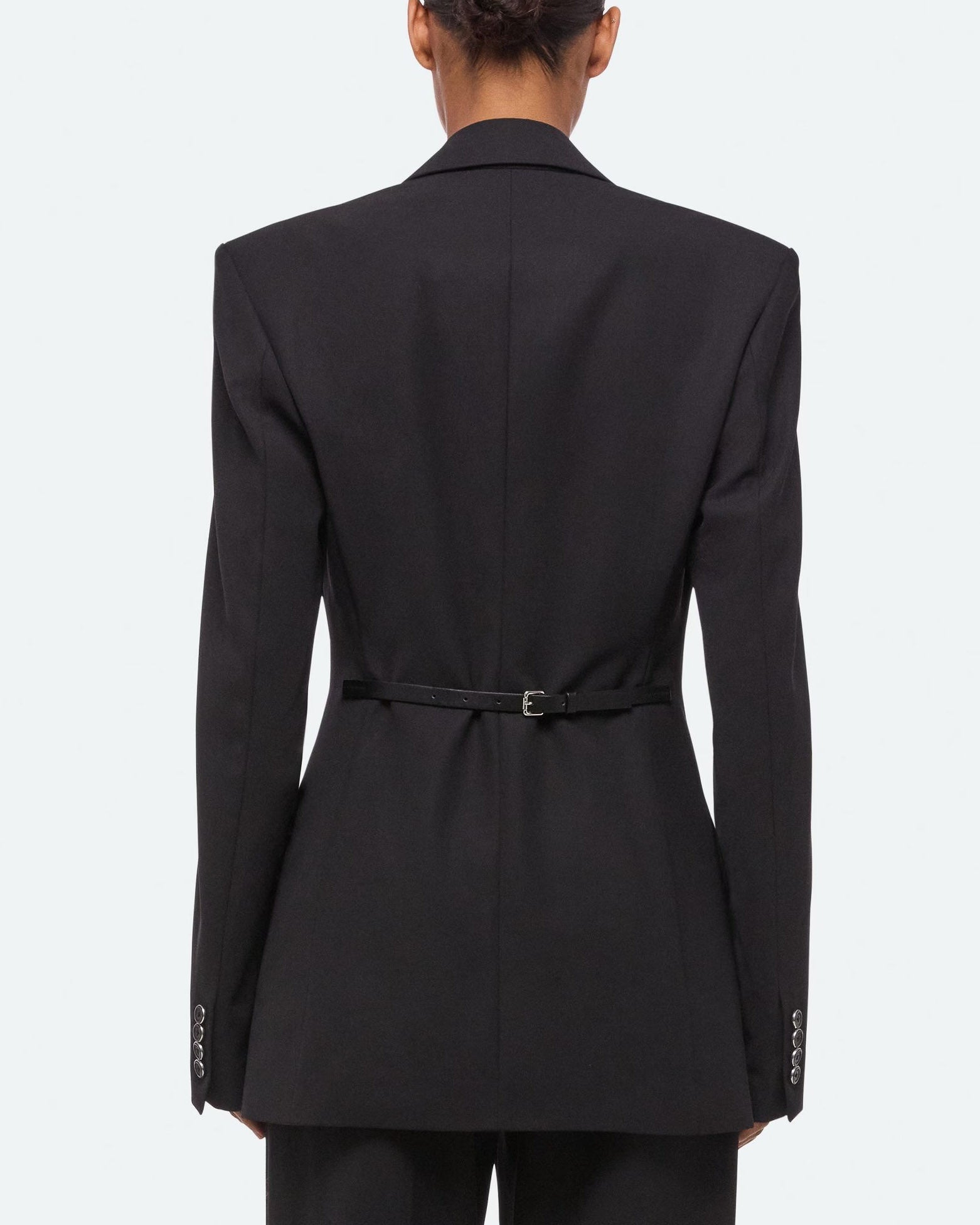 Gabardine Belt Blazer