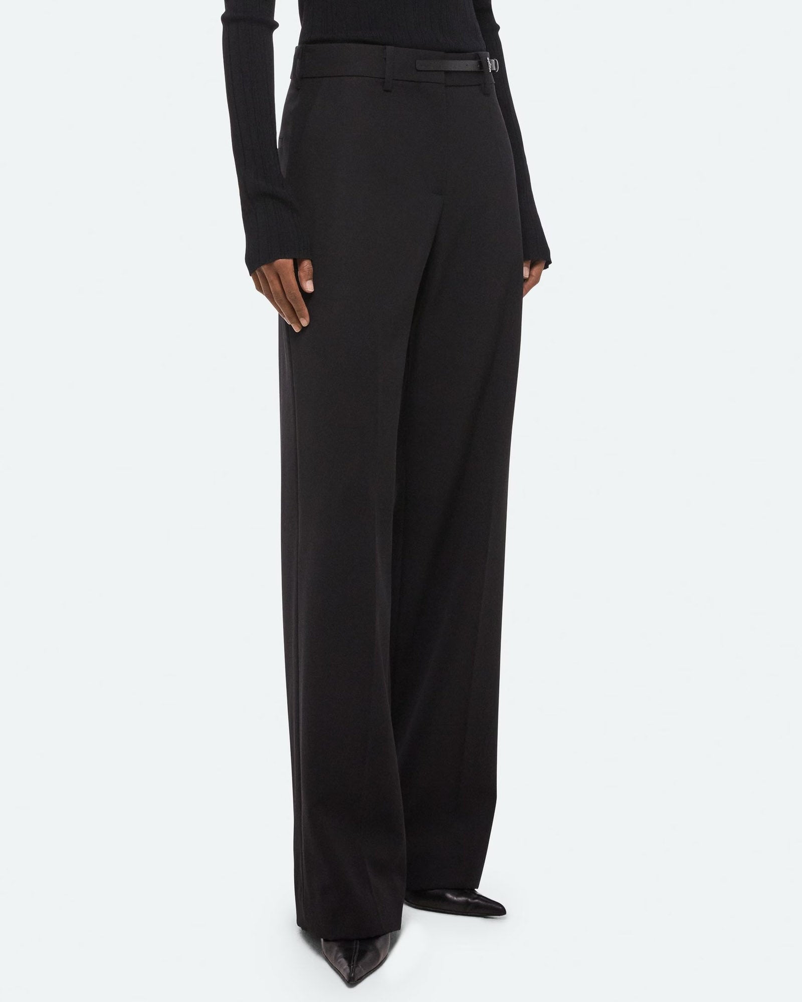 Gabardine Belt Pant