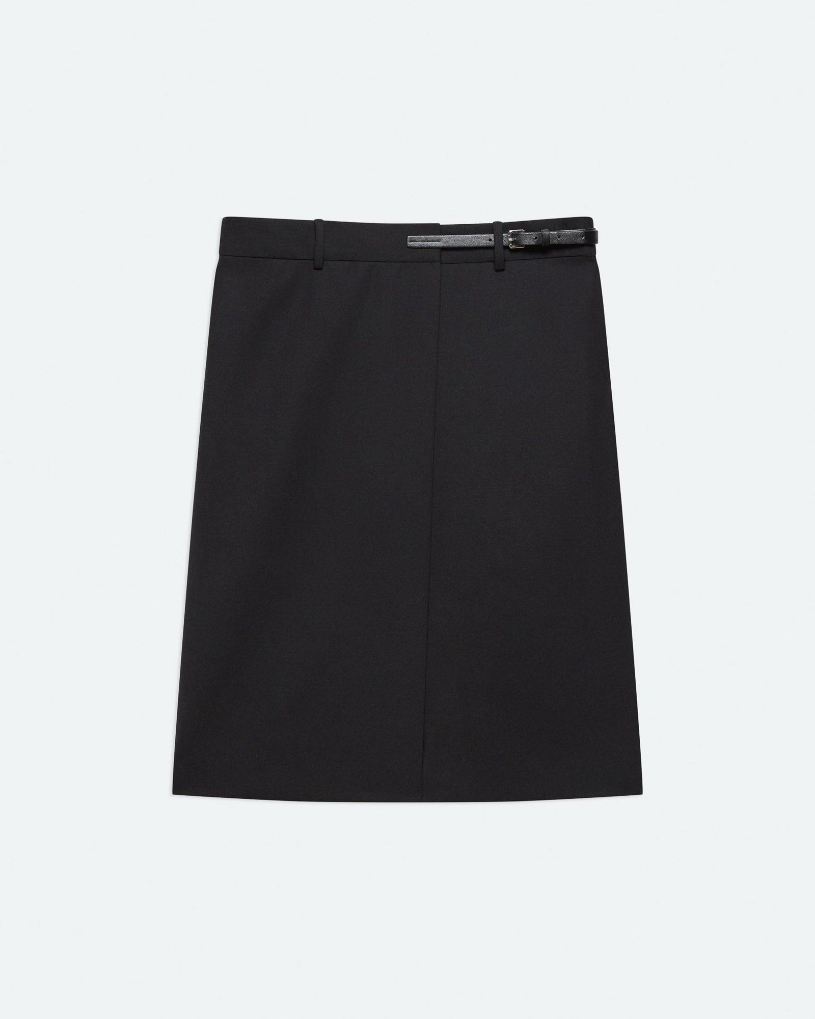 Gabardine Belt Skirt