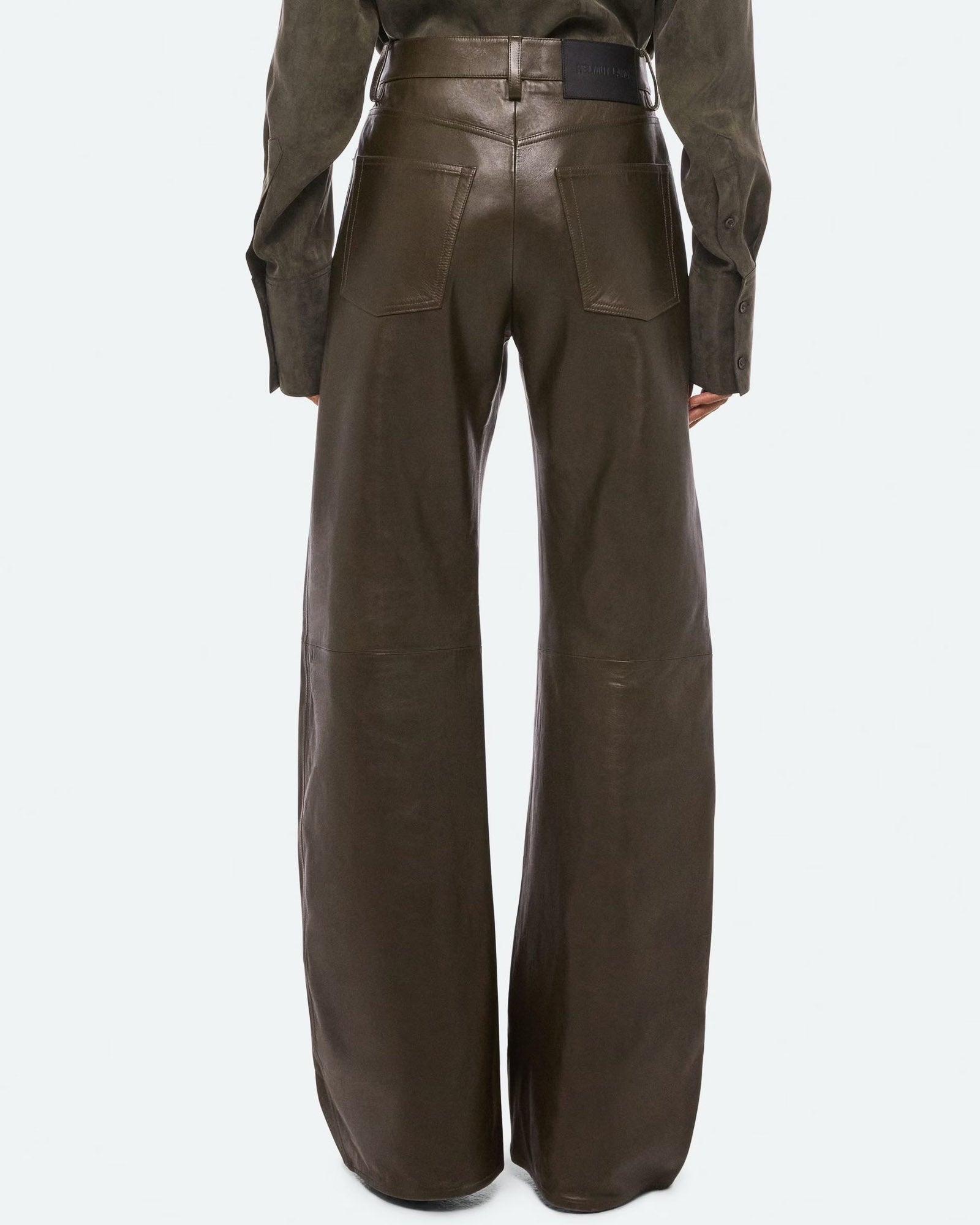 Leather Bootcut Pant