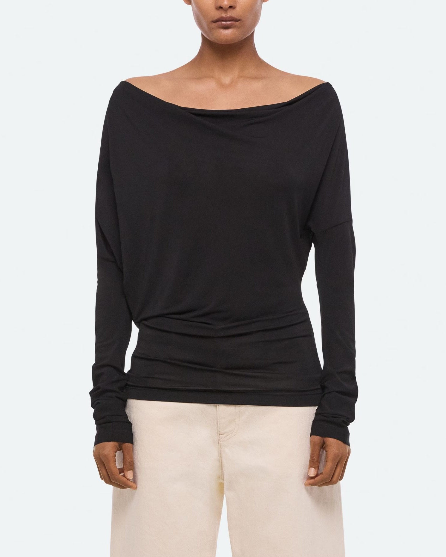 Cowl Long Sleeve Top