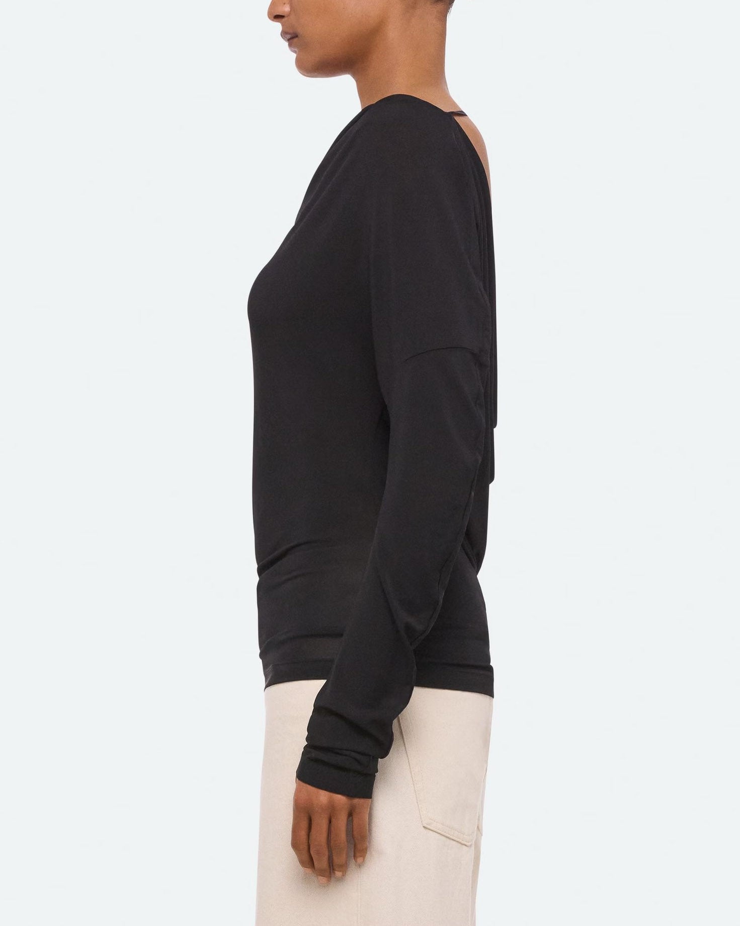 Cowl Long Sleeve Top
