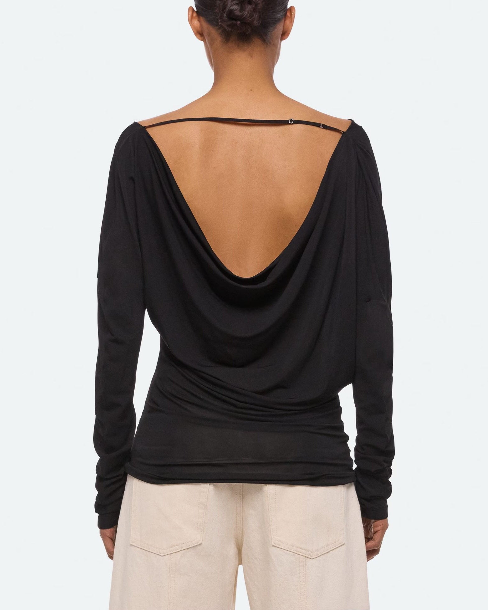 Cowl Long Sleeve Top