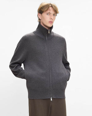 Turtleneck Zip Cardigan