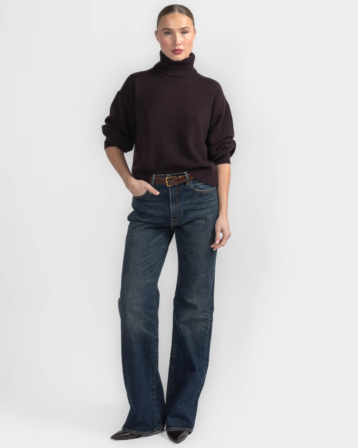 Fold-Over Turtleneck
