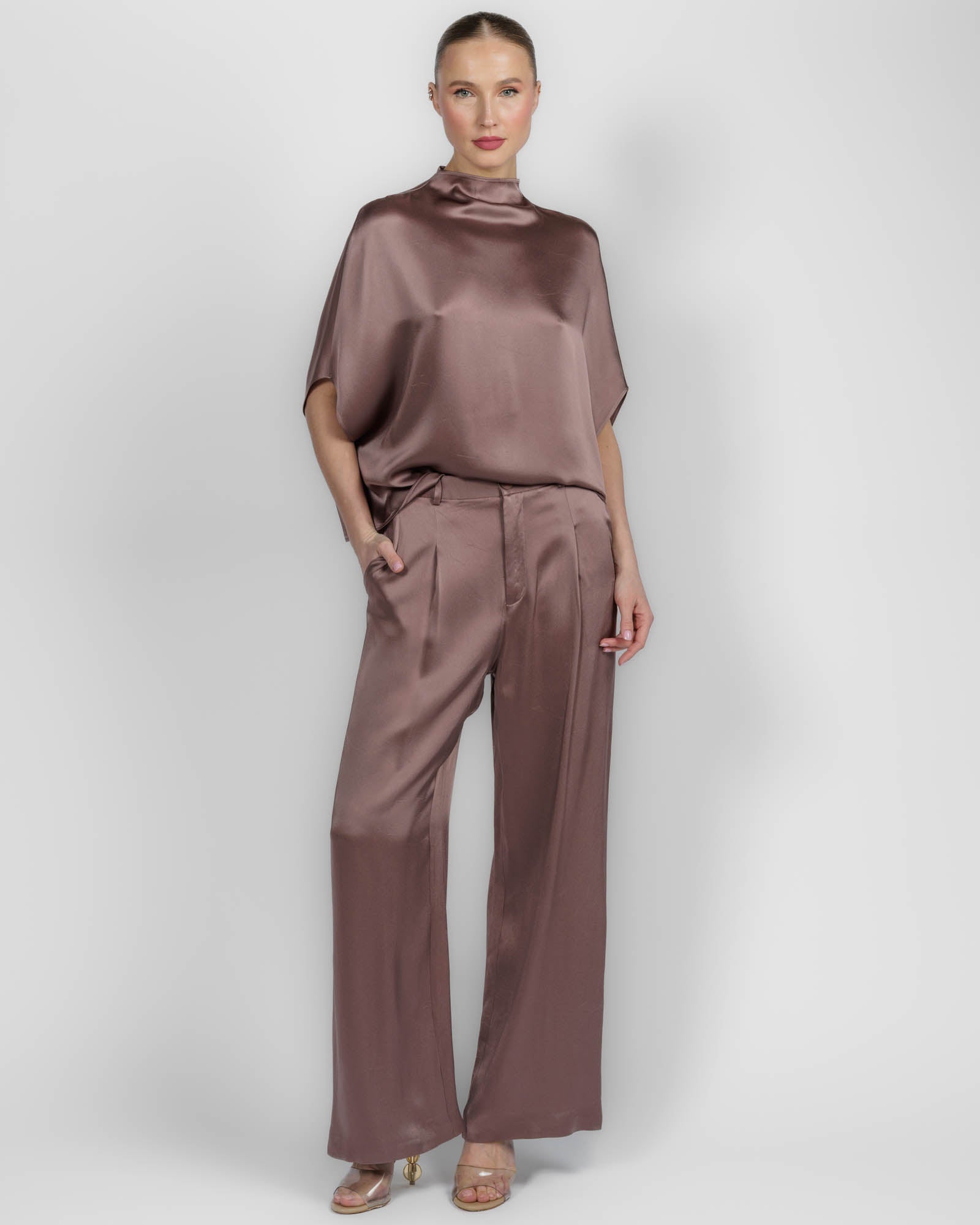 Satin Cape T-Shirt