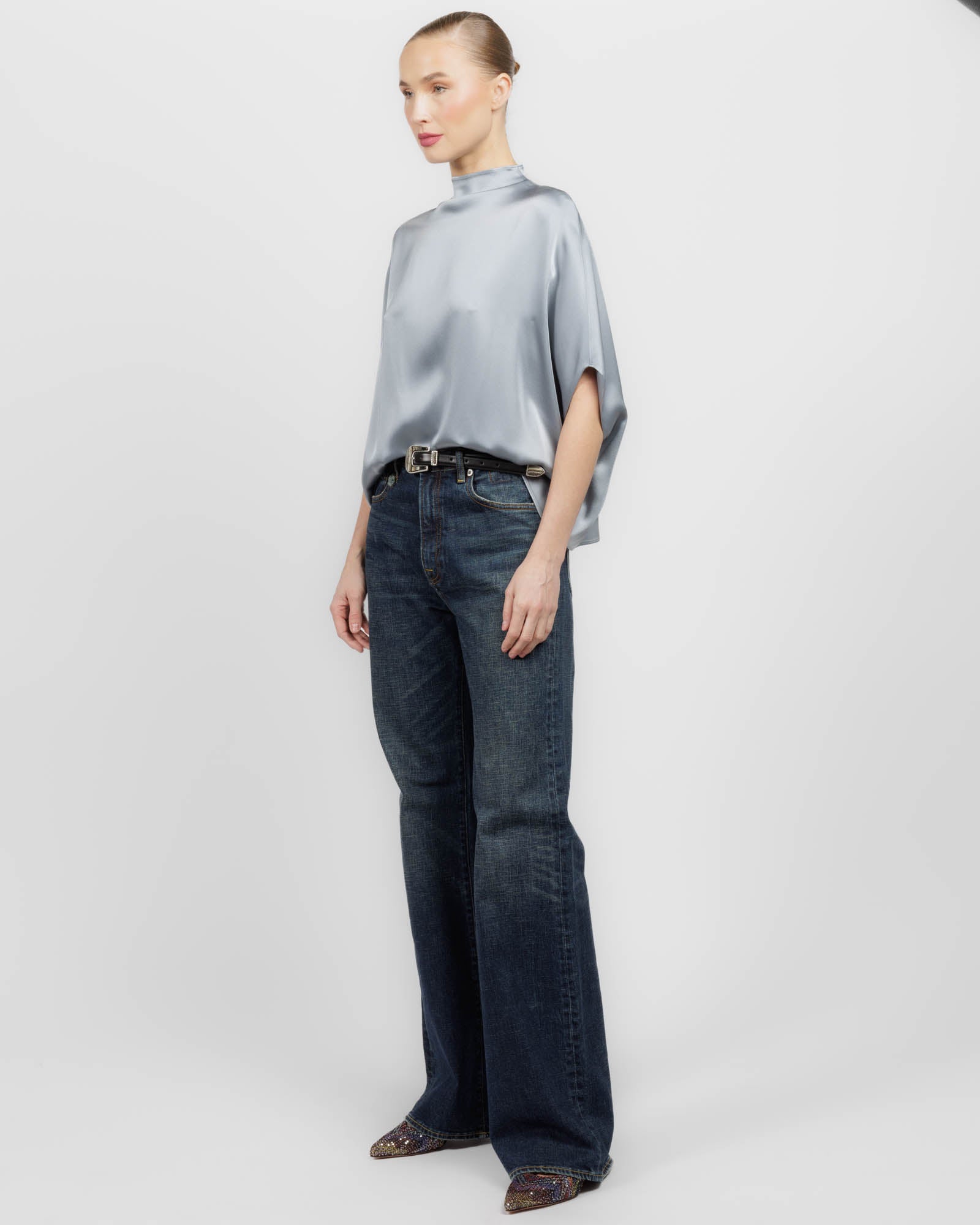 Satin Cape T-Shirt
