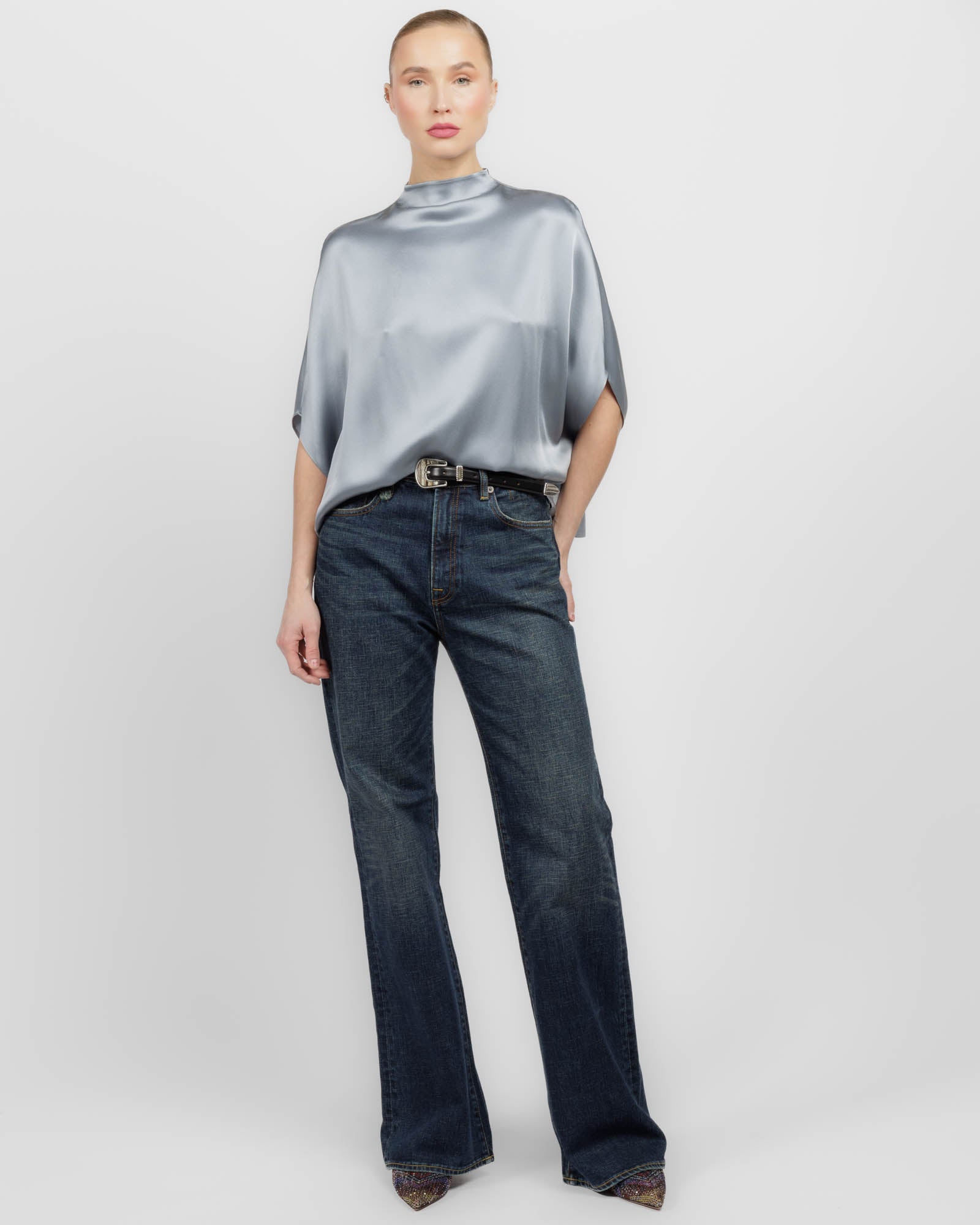 Satin Cape T-Shirt