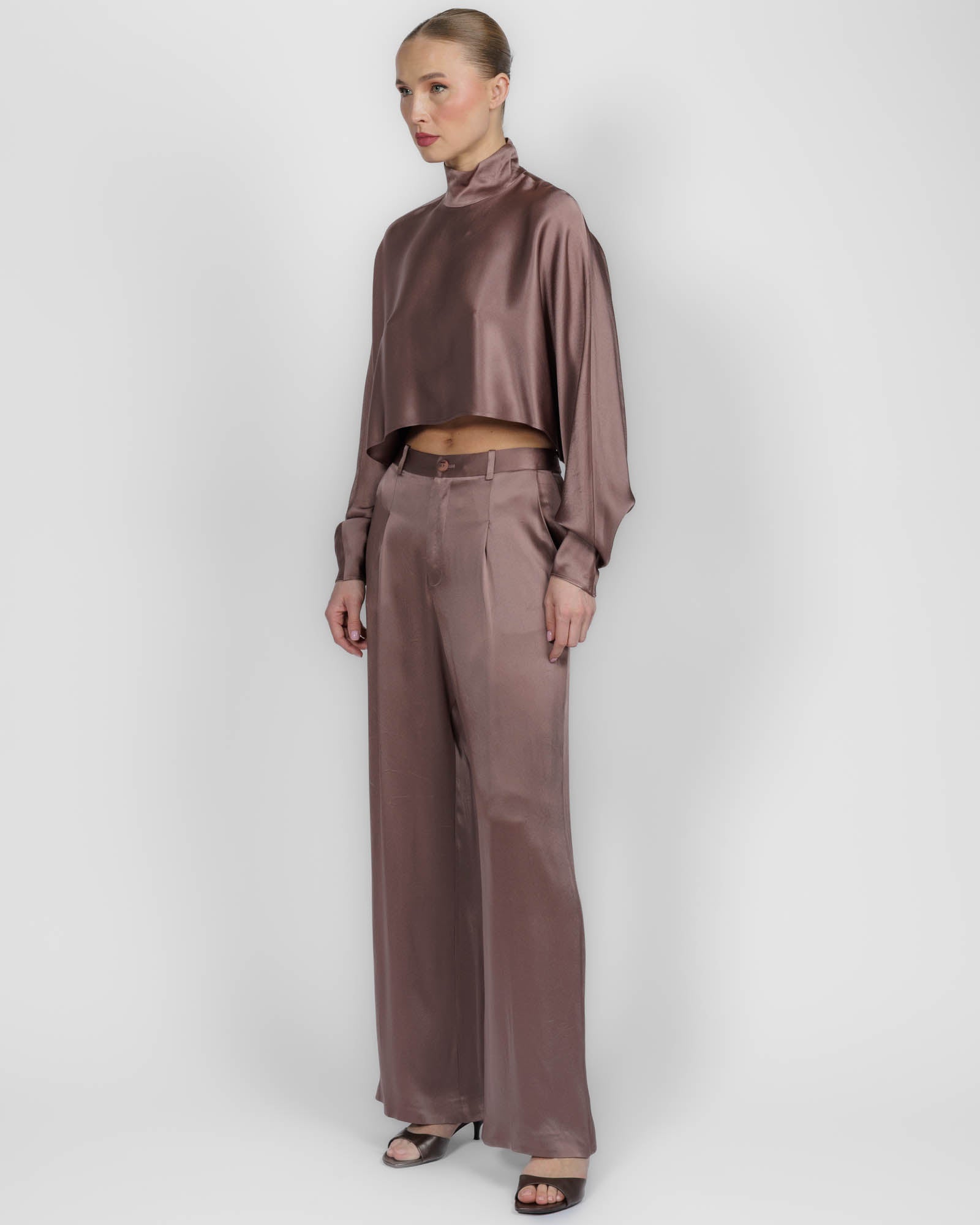 Satin Caftan Top