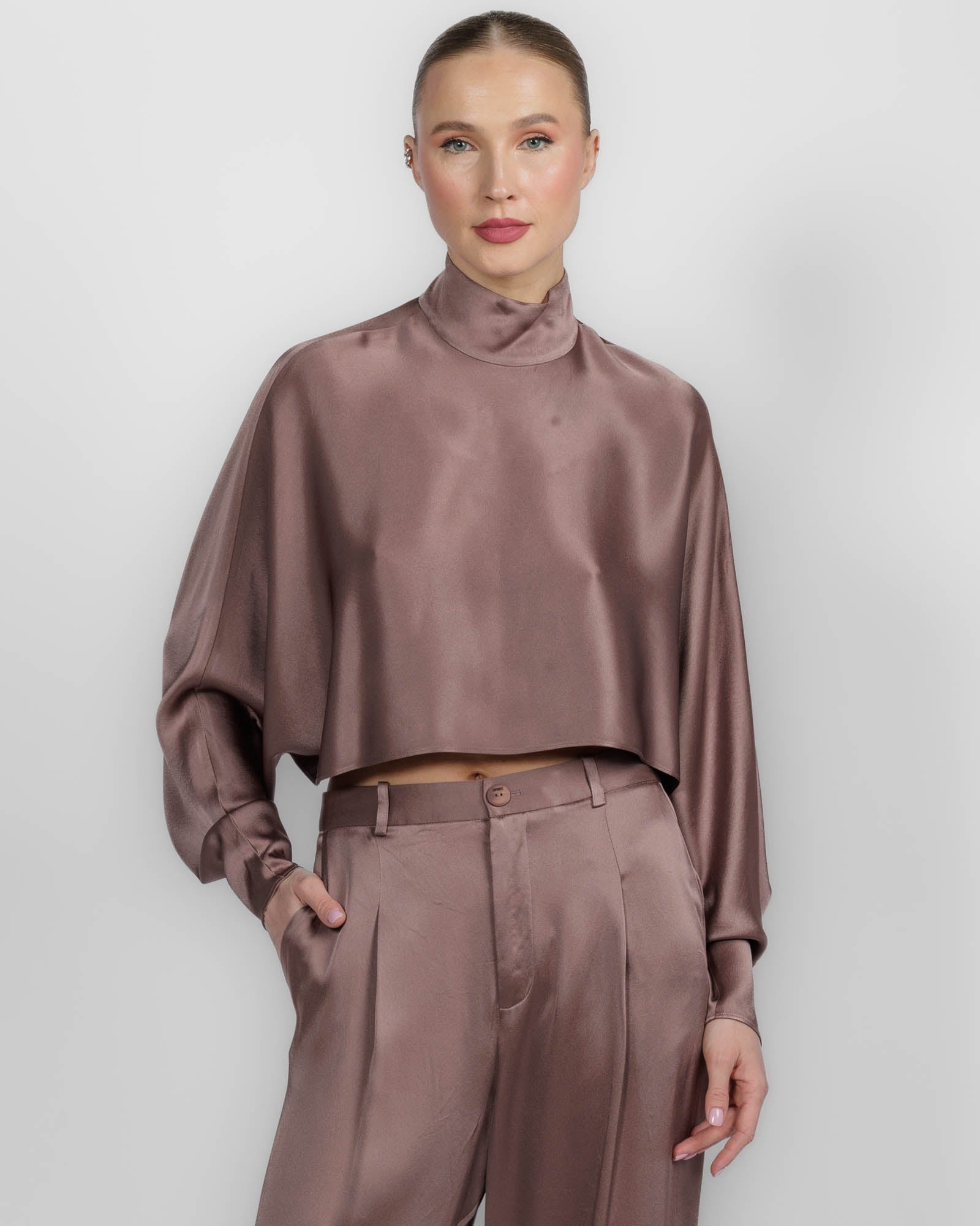 Satin Caftan Top