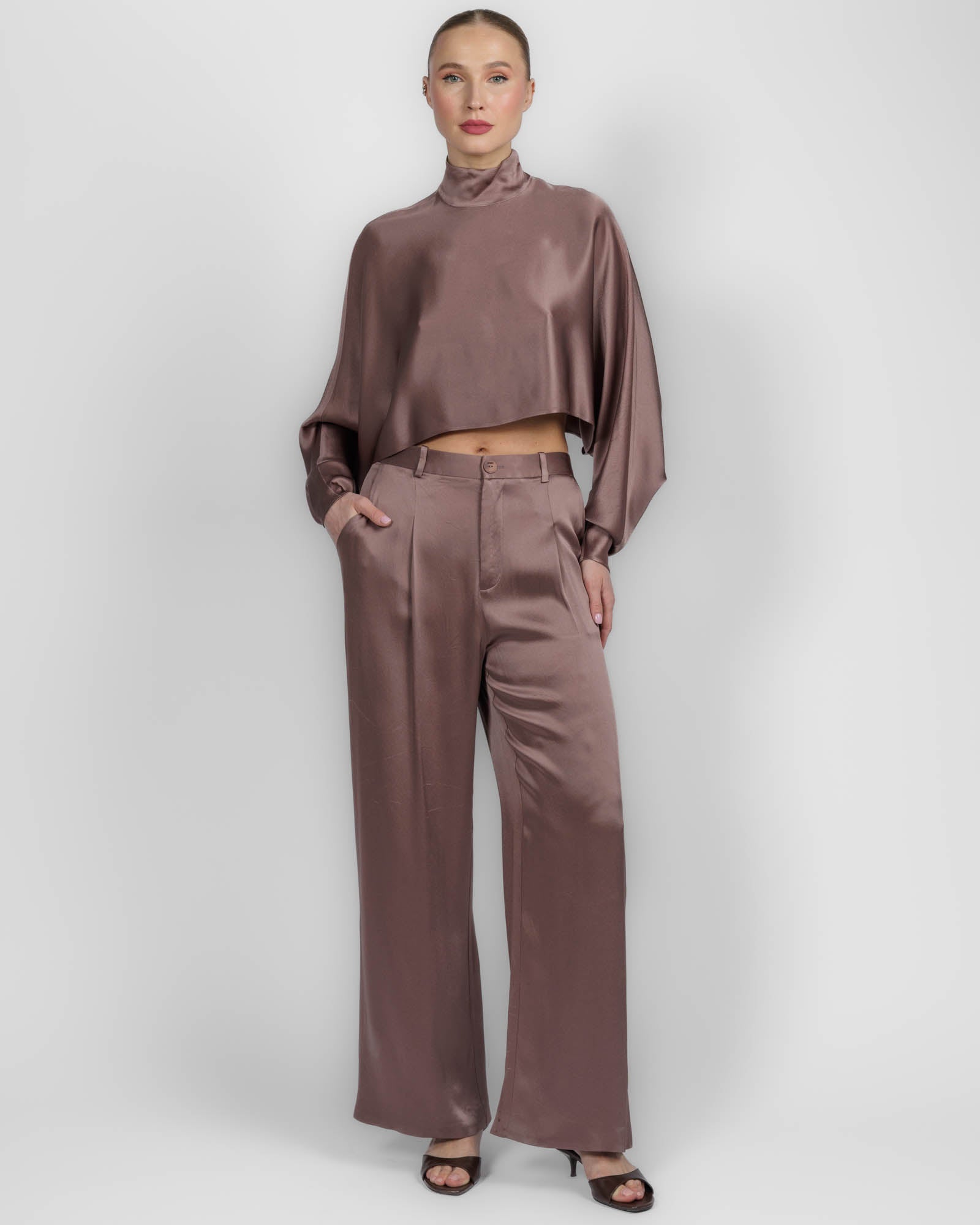 Satin Caftan Top