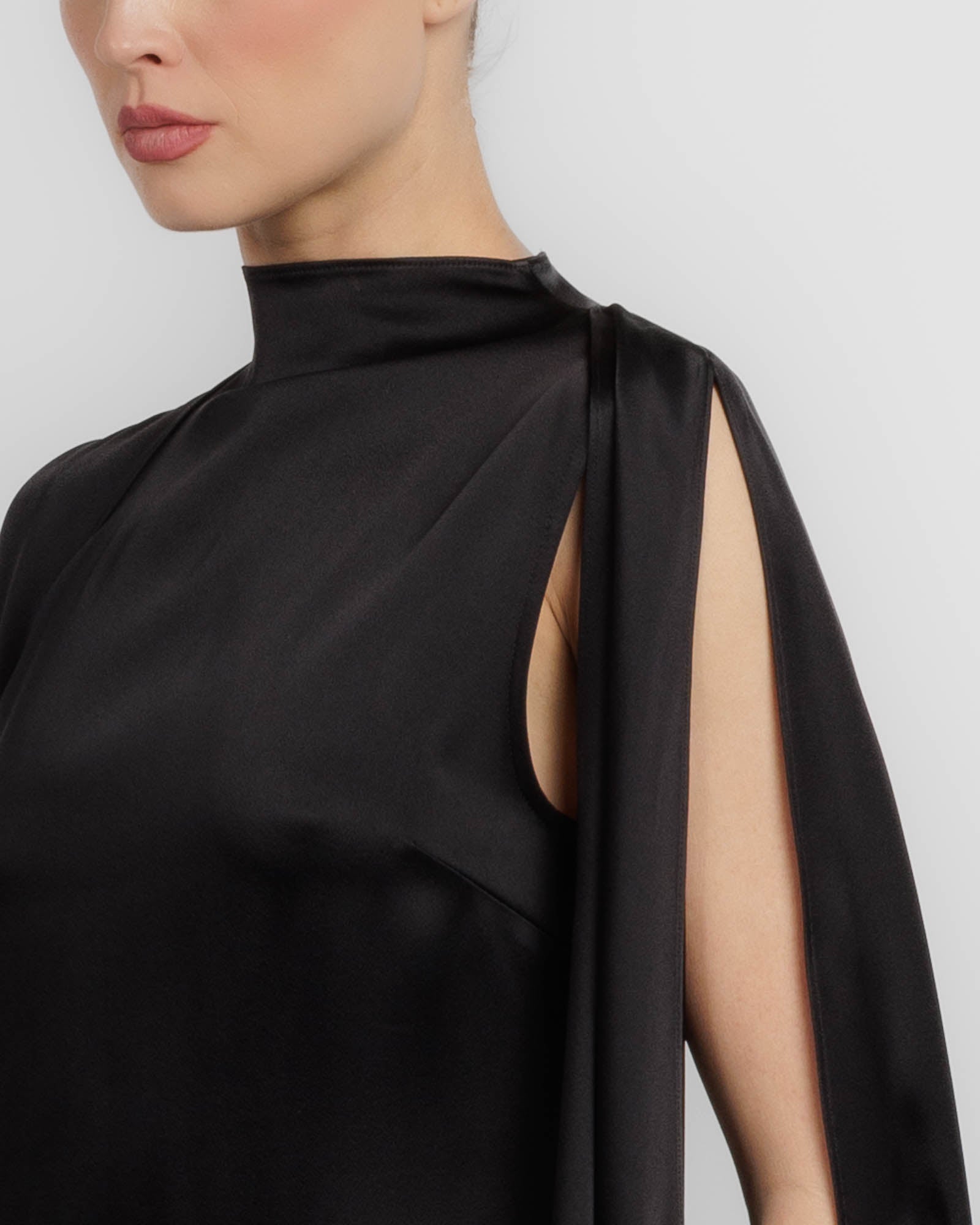 Cape Sleeve Mini Dress