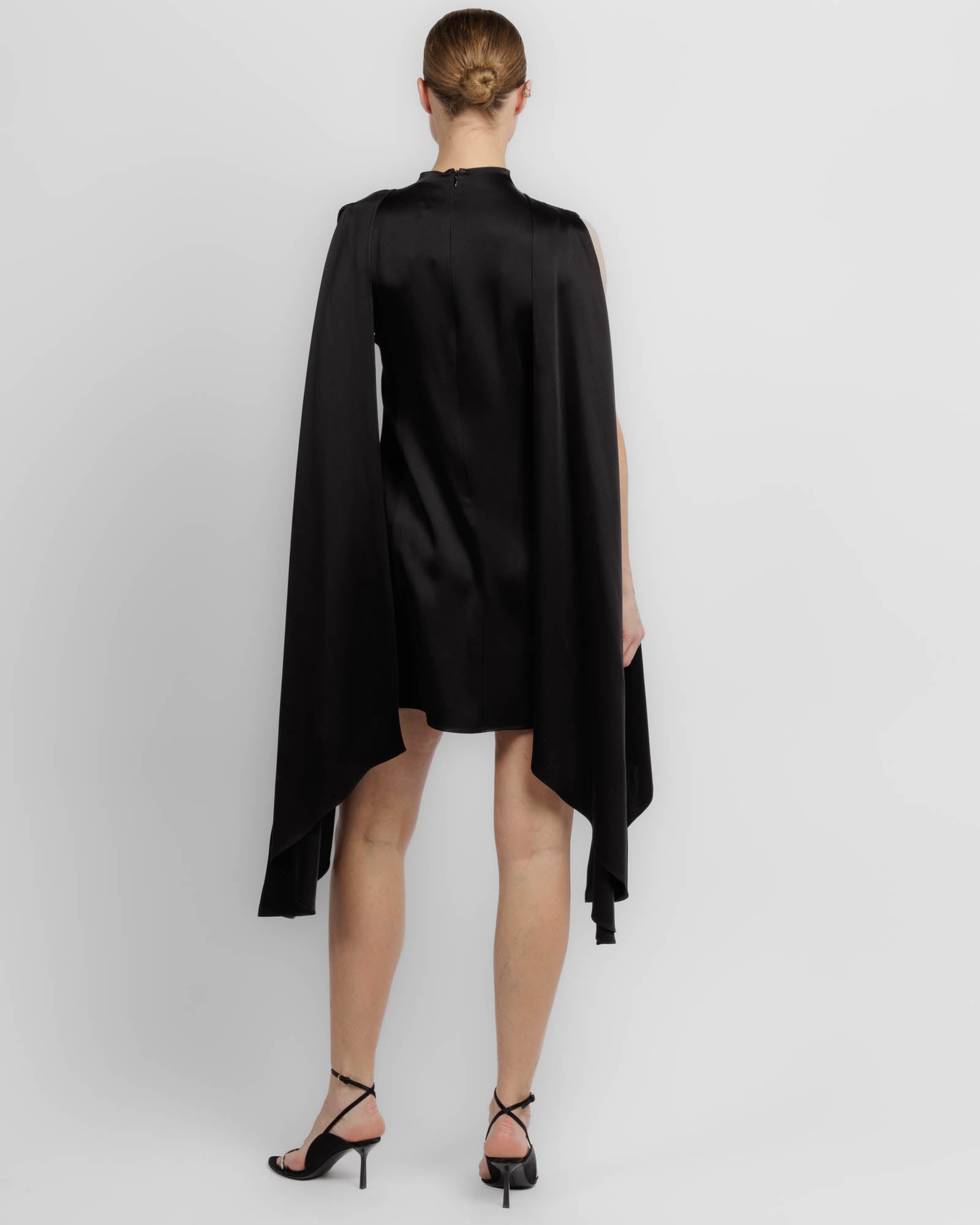 Cape Sleeve Mini Dress