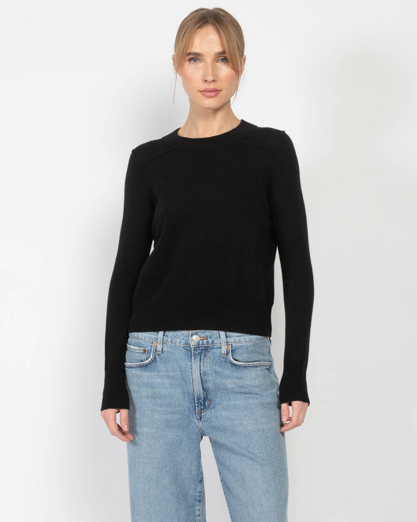 Crop Reverse Seam Sweater