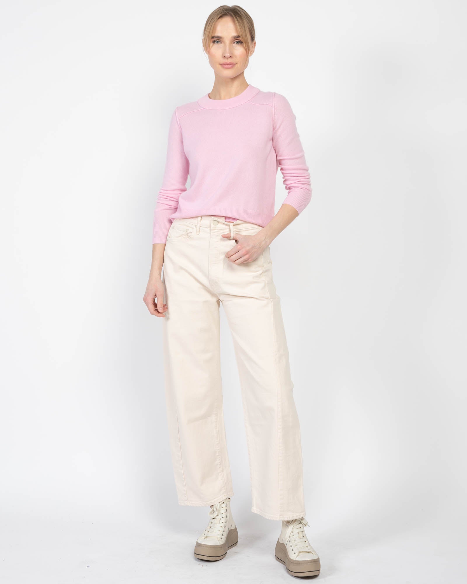 Crop Reverse Seam Sweater