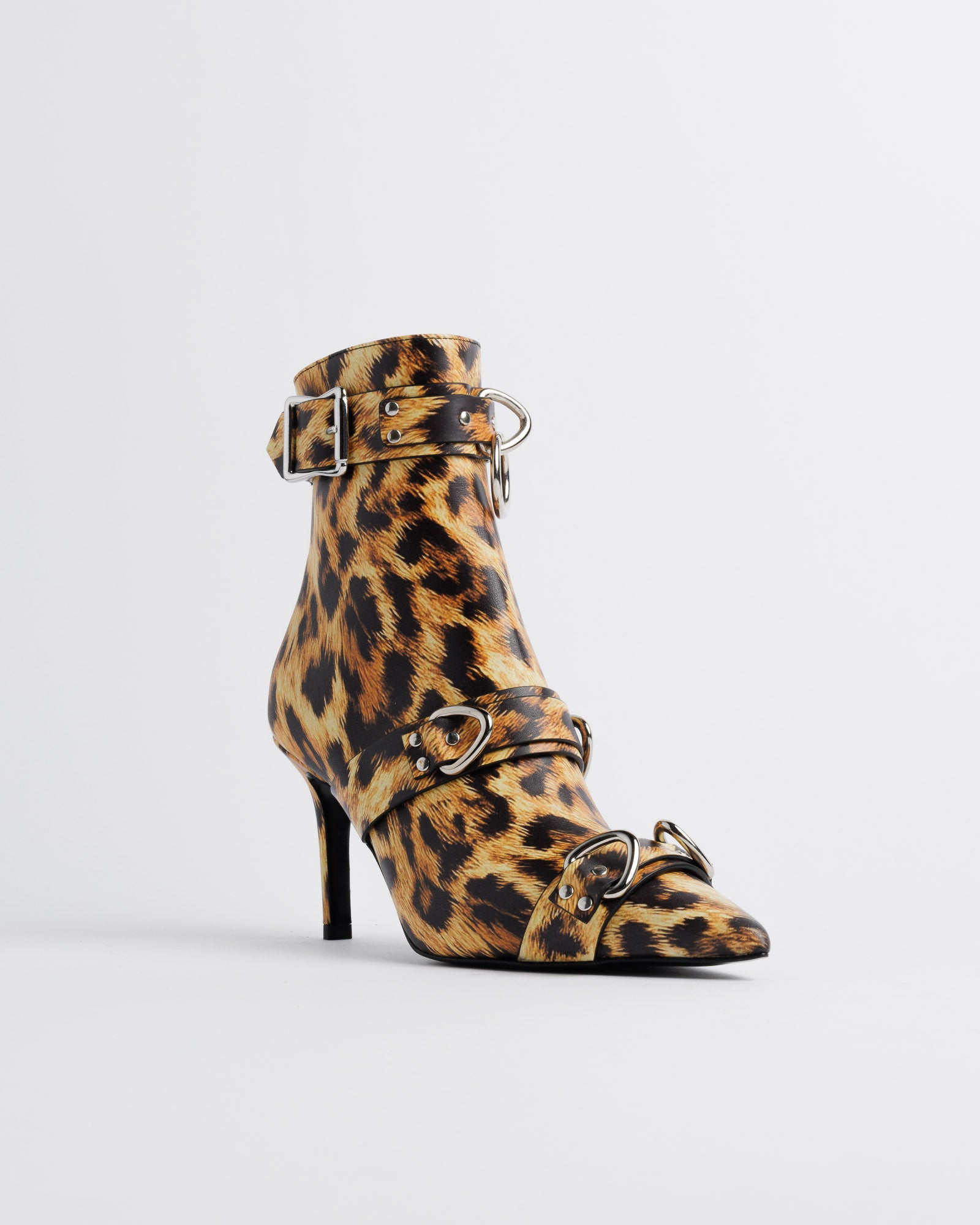 Strapped Heeled Boot