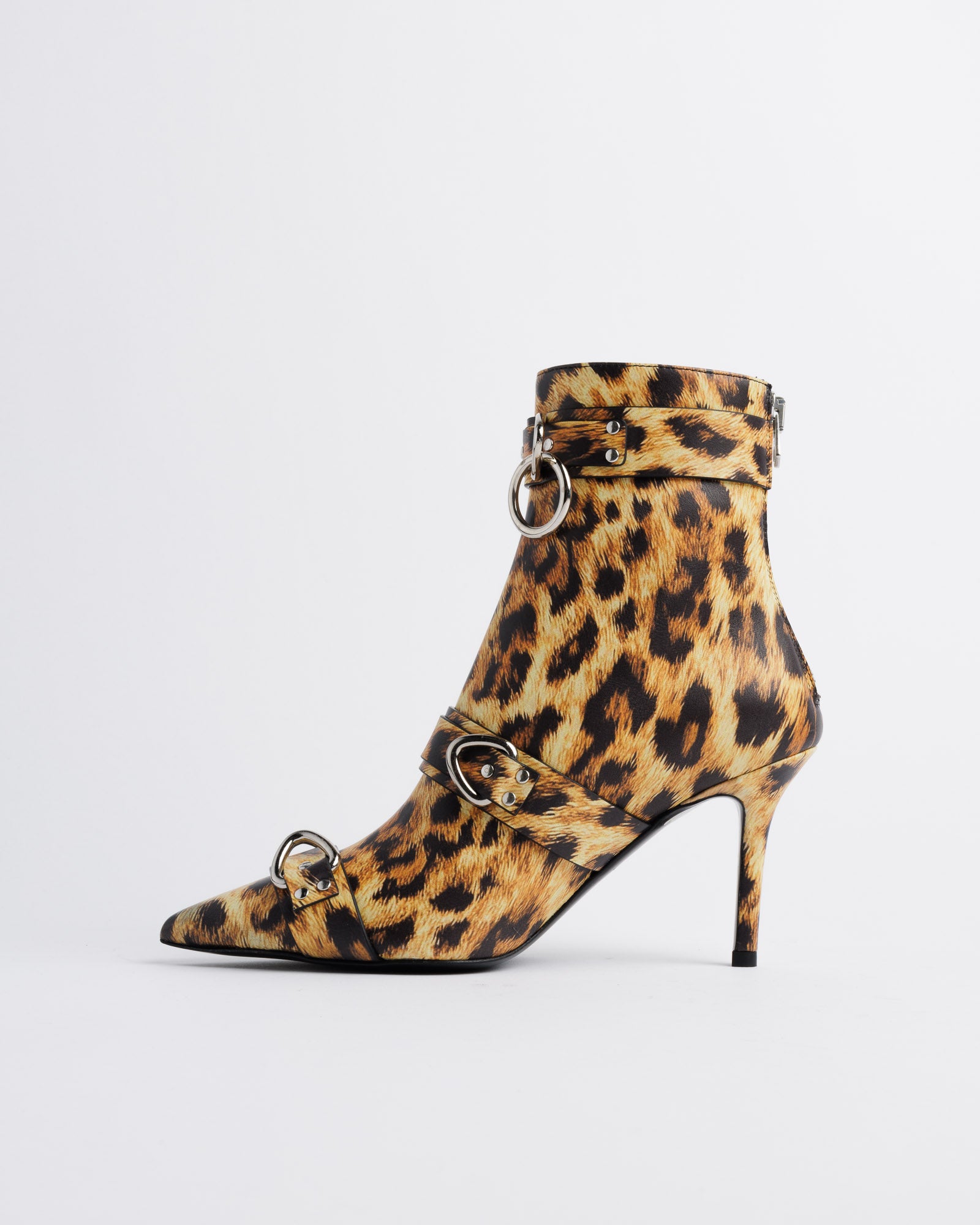 Strapped Heeled Boot