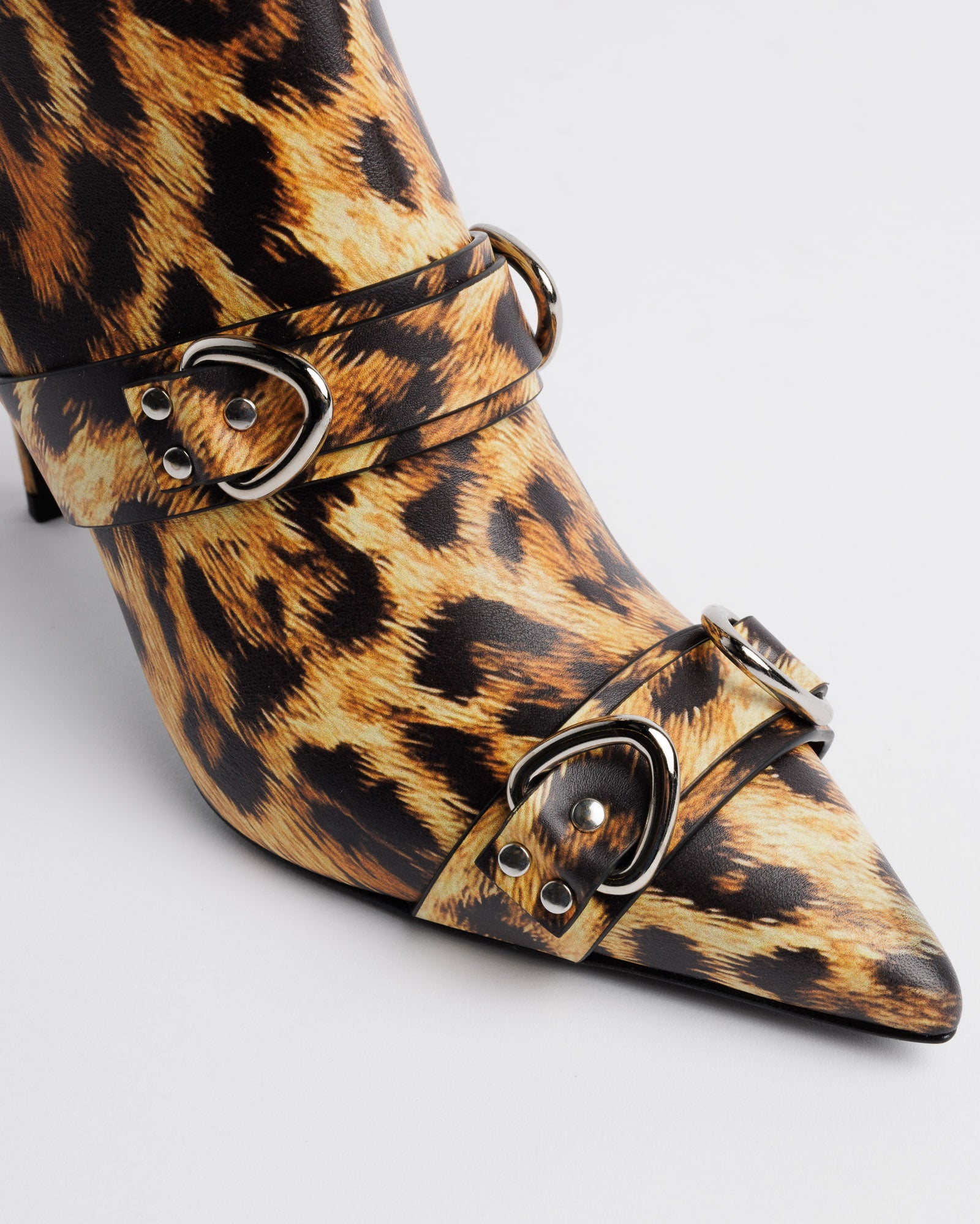 Strapped Heeled Boot