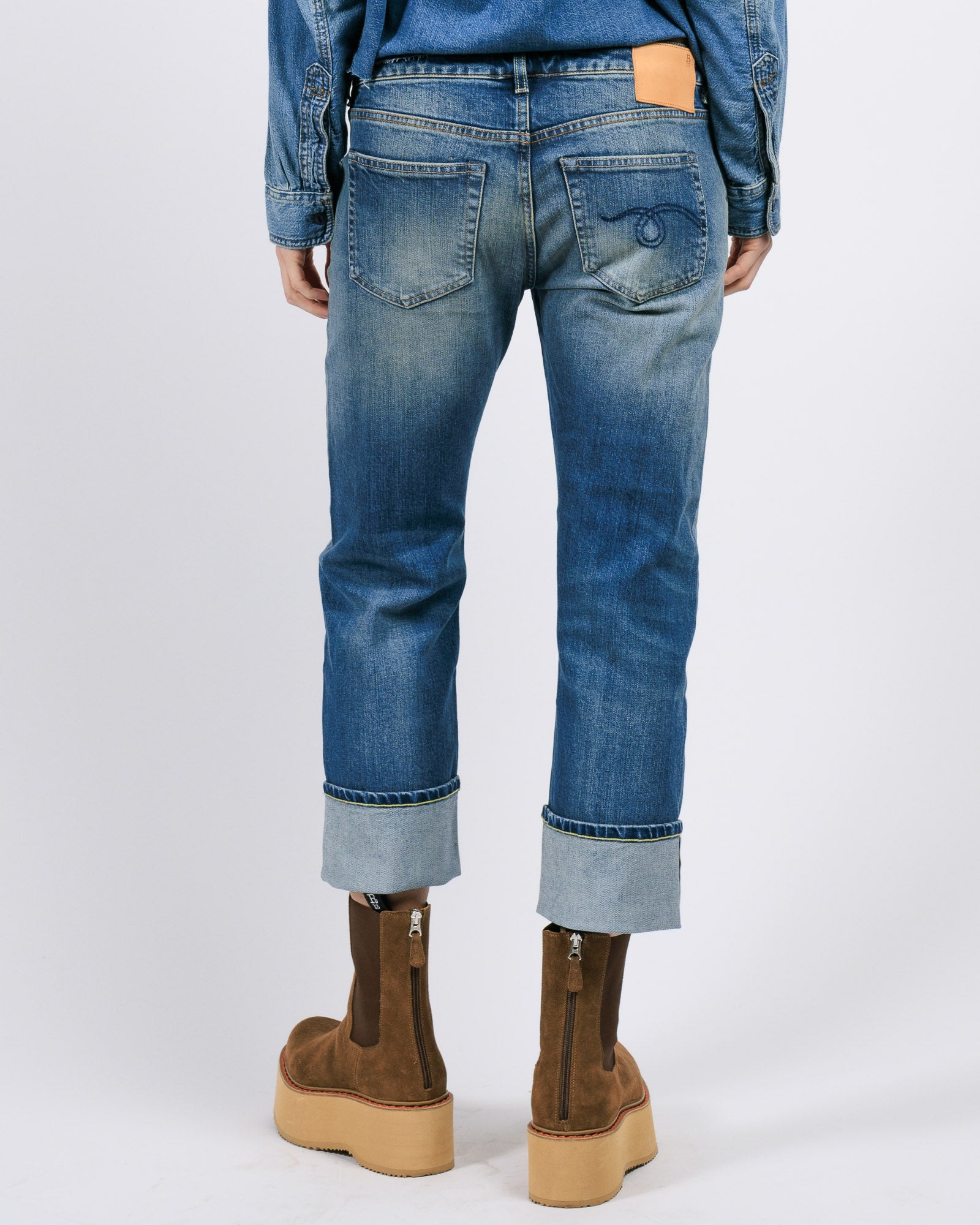 Cuffed Boy Straight Jeans