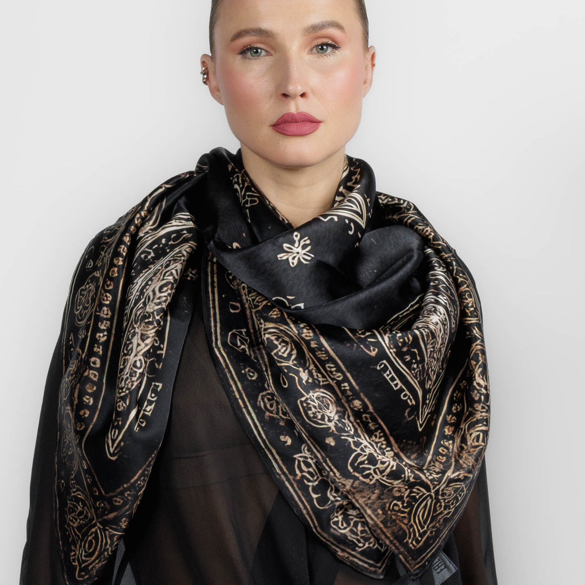 R13 Oversized Bandana Scarf