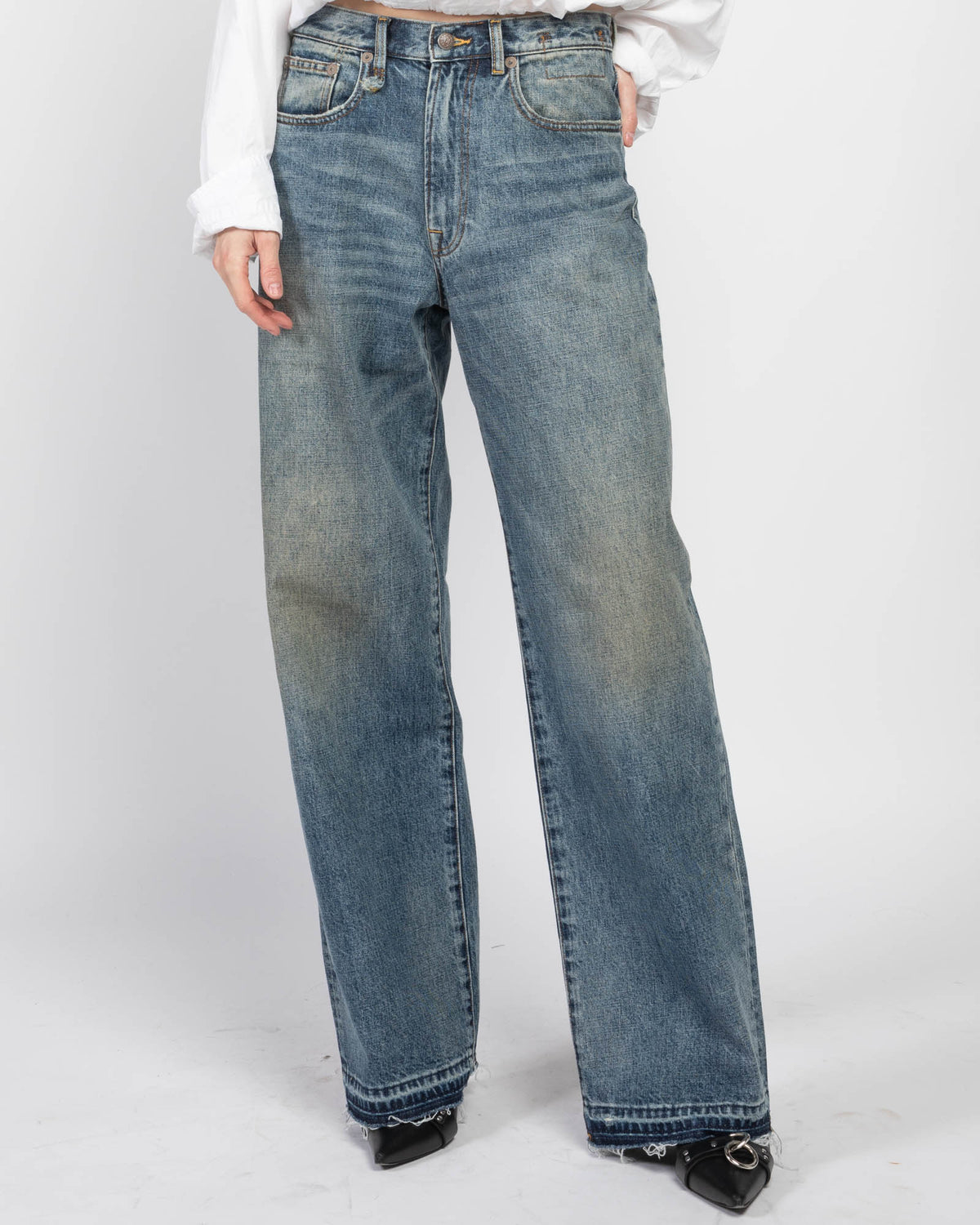R13 Darcy Loose Rip Jeans