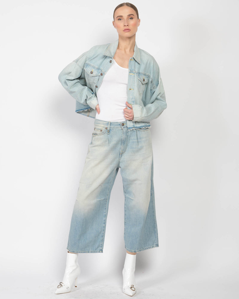 Oversized Trucker Denim Jacket - R13 | Luxury Designer Fashion 