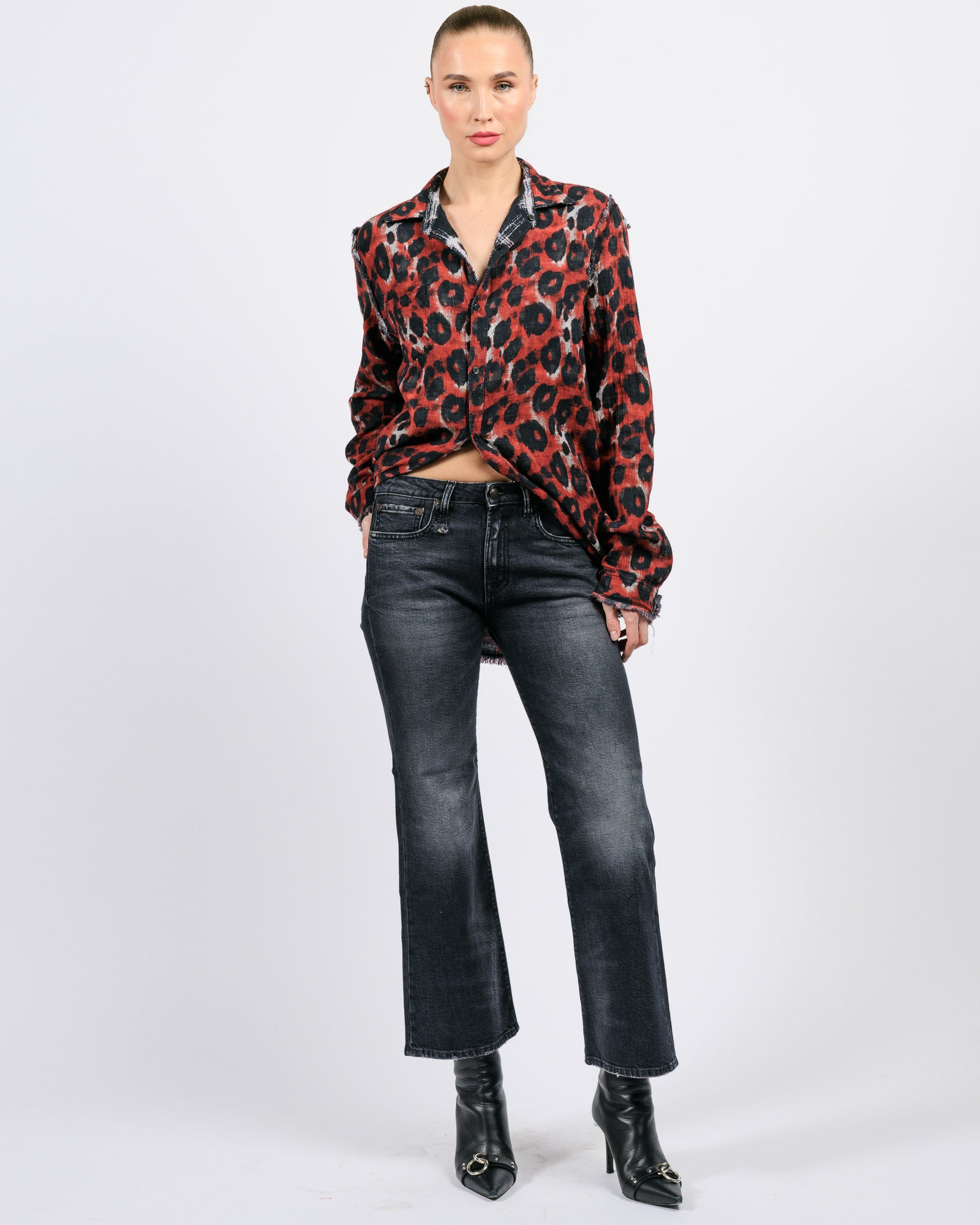 Jean évasé court Joan