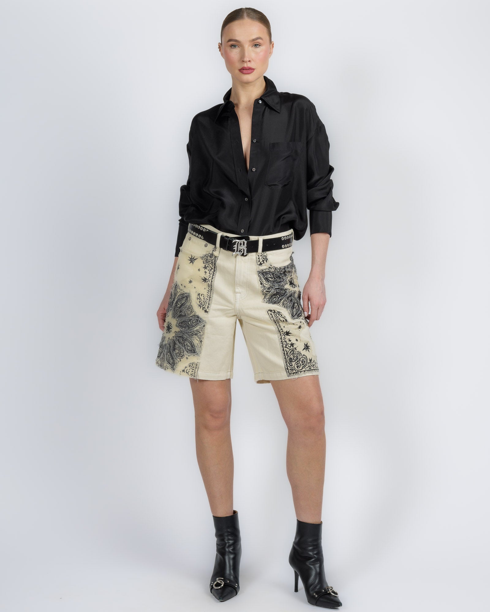 Relaxed Bermuda Jeans