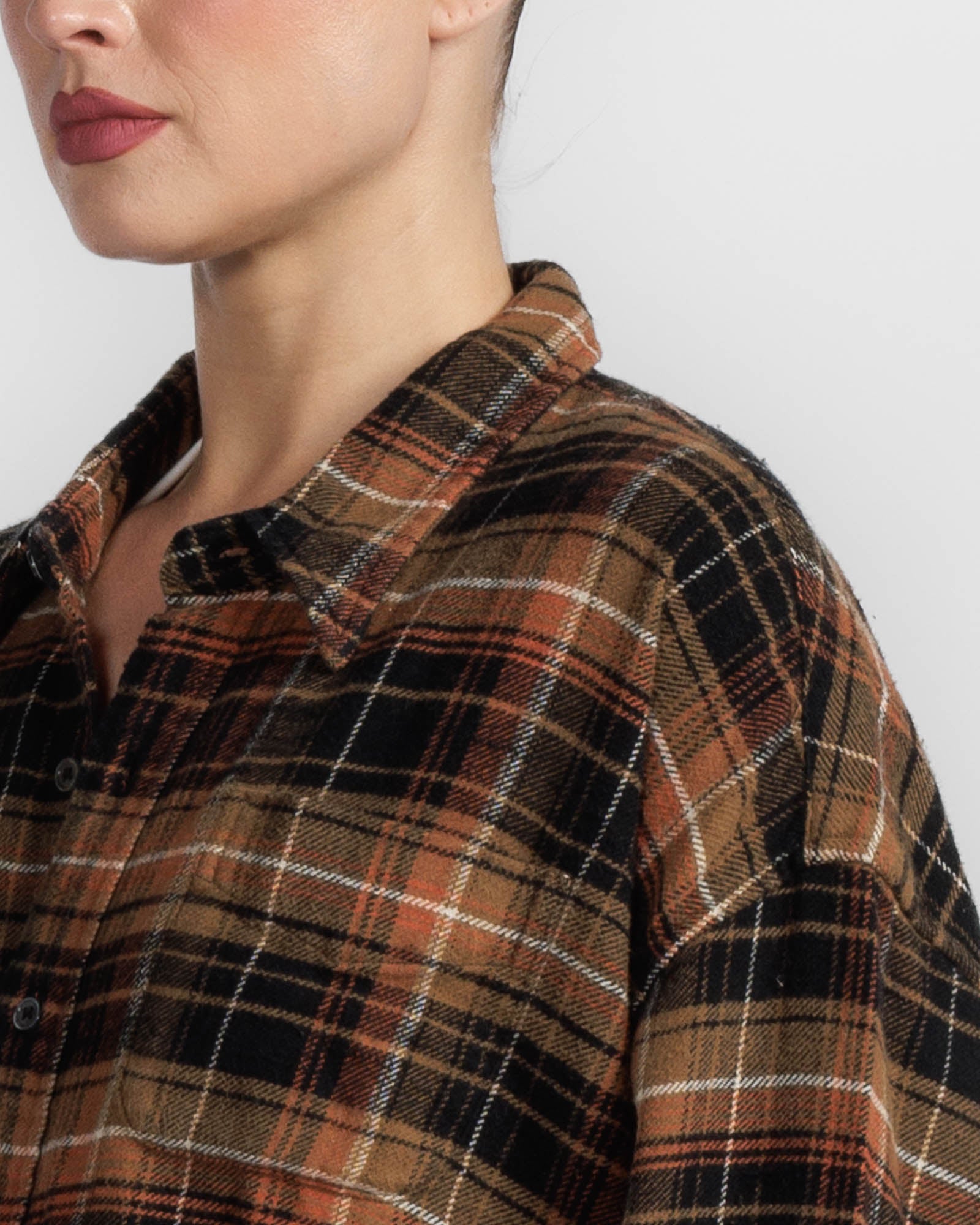 Drop Neck Crop Shirt