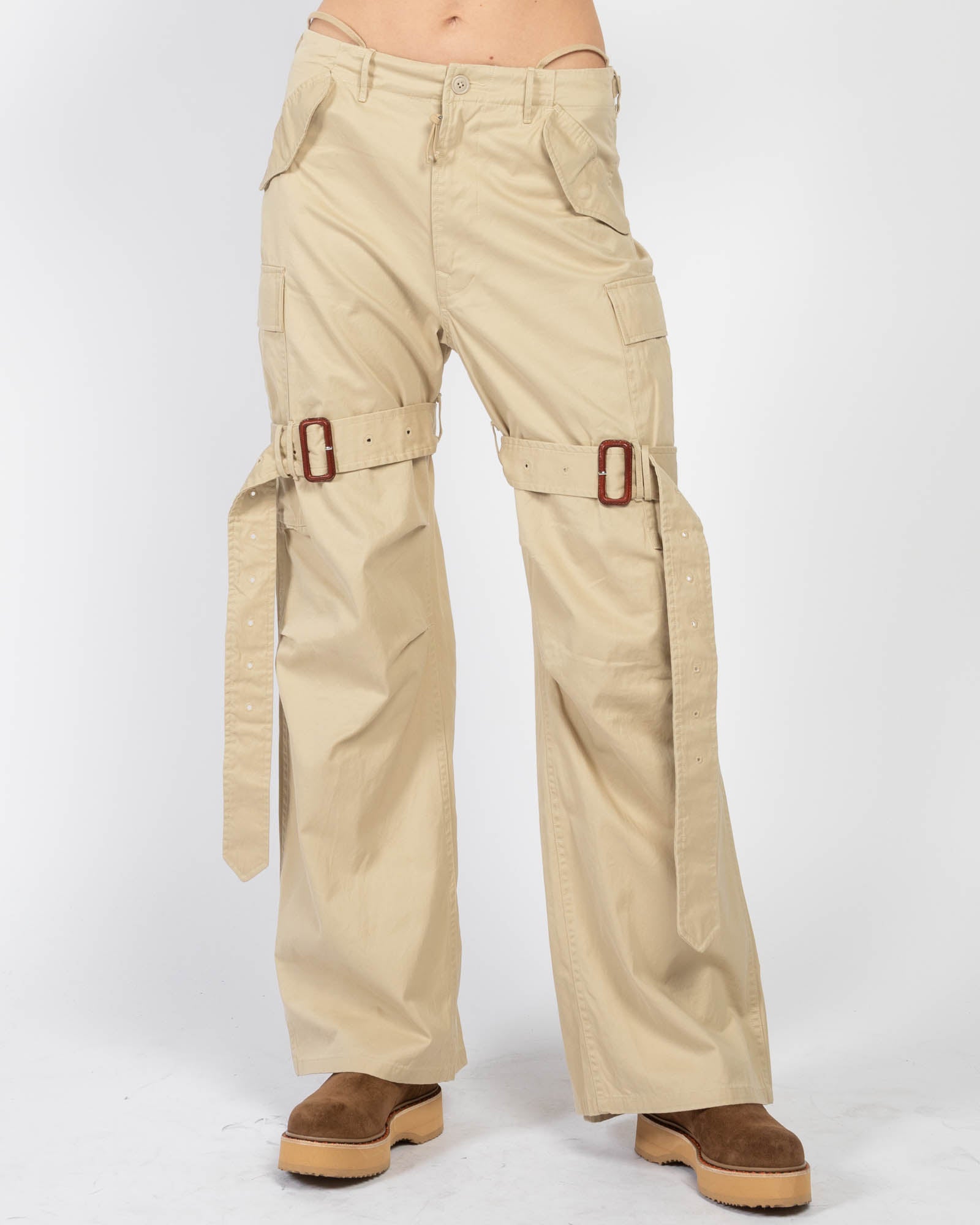 パンツ PU Coated Wide-Leg Cargo Pants PU Coated Wide-Leg Cargo Pants ※美品 - メルカリ