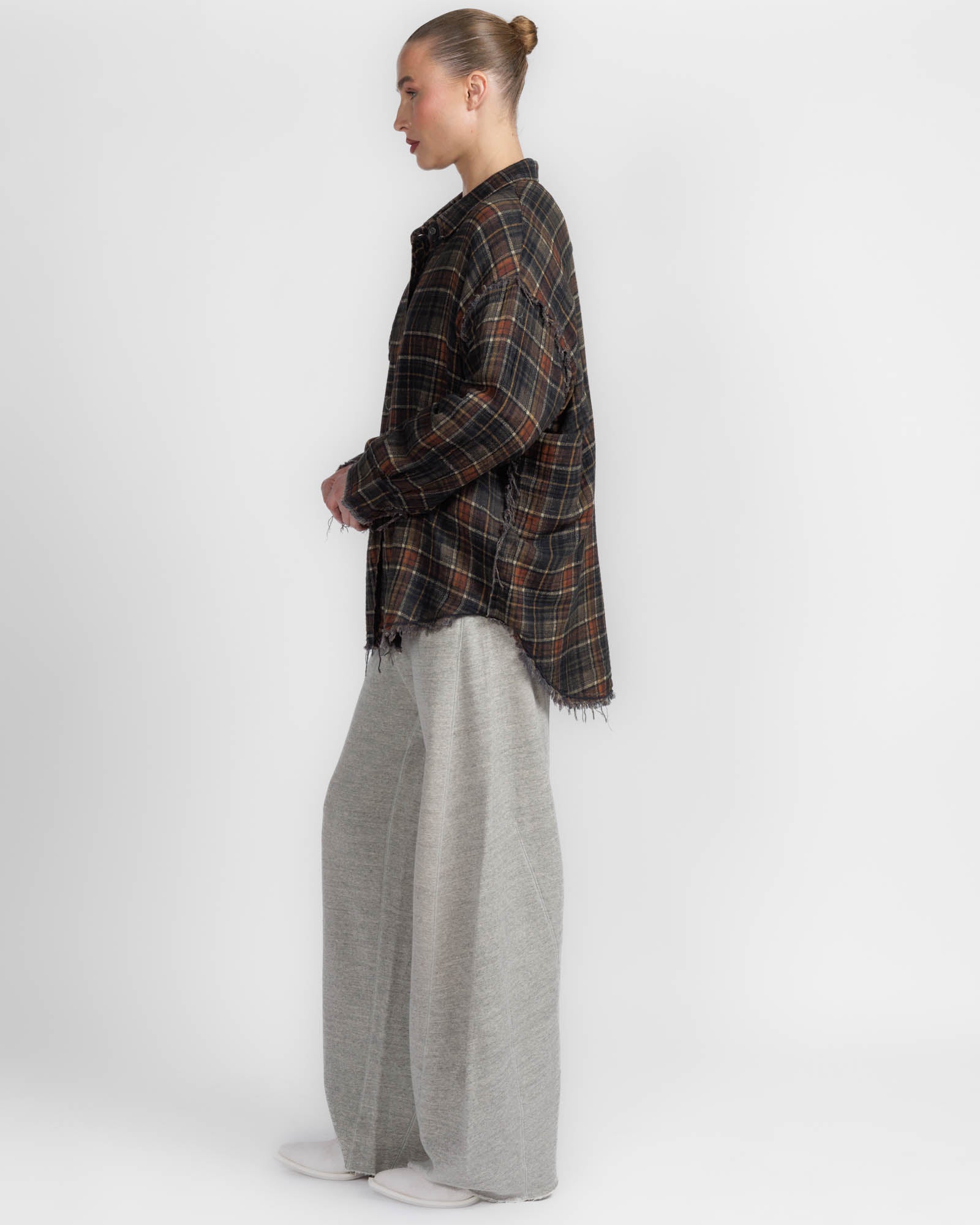 Reversible Shredded Seam Shirt