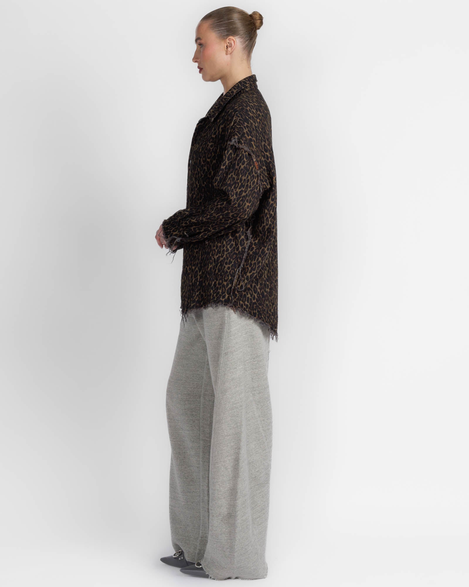 Reversible Shredded Seam Shirt