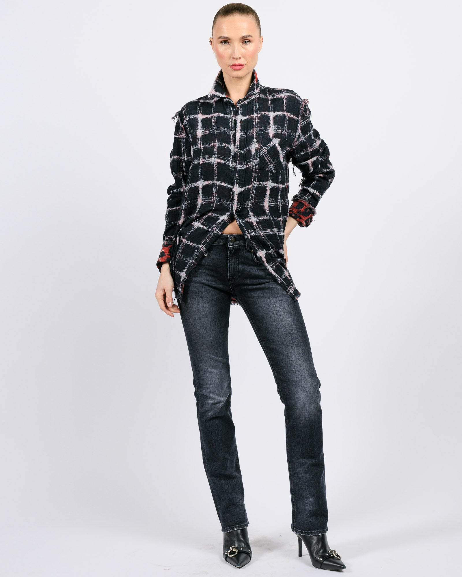 R13 Reversible Shredded Shirt