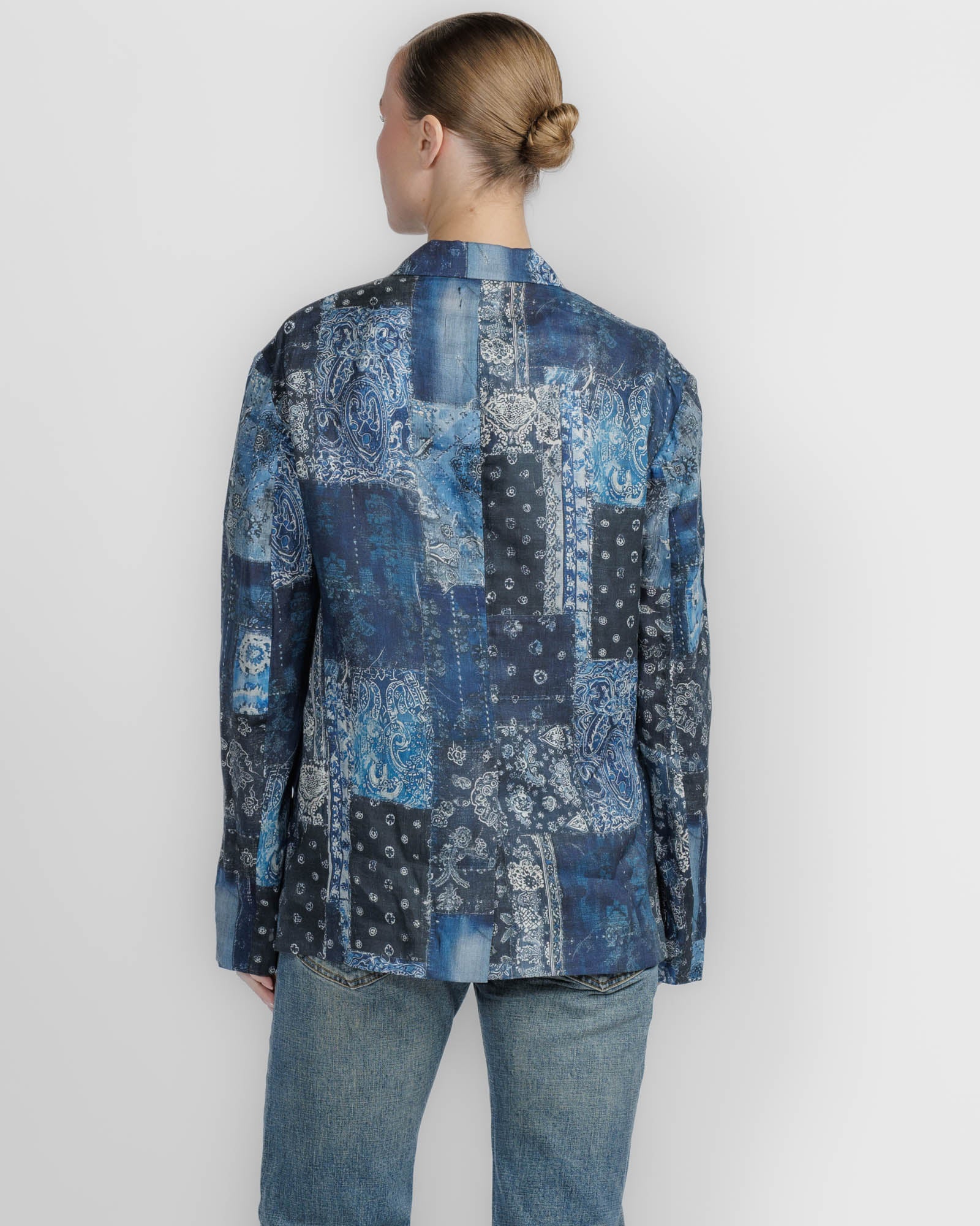 Double Peak Ragged Blazer