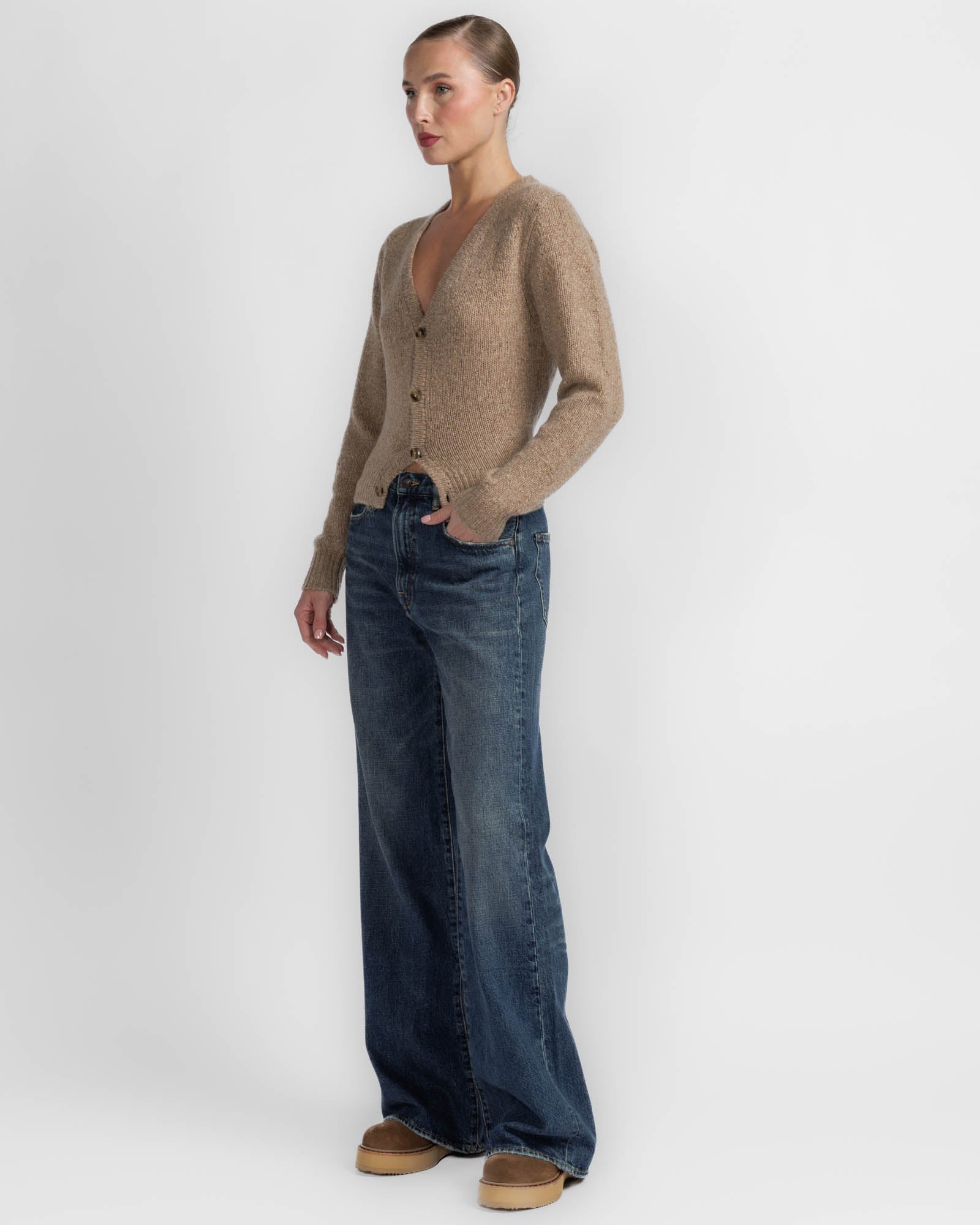 Split Hem Cardigan