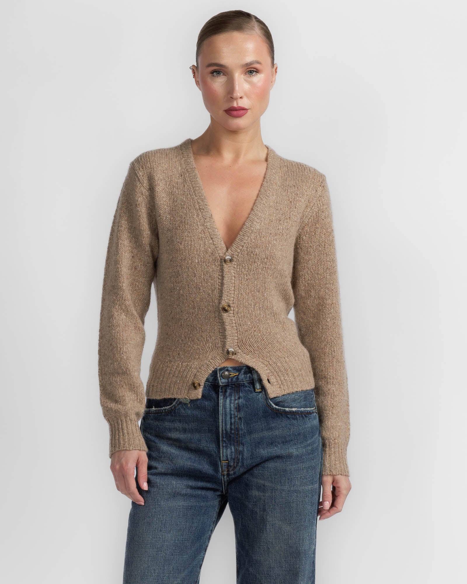 Split Hem Cardigan