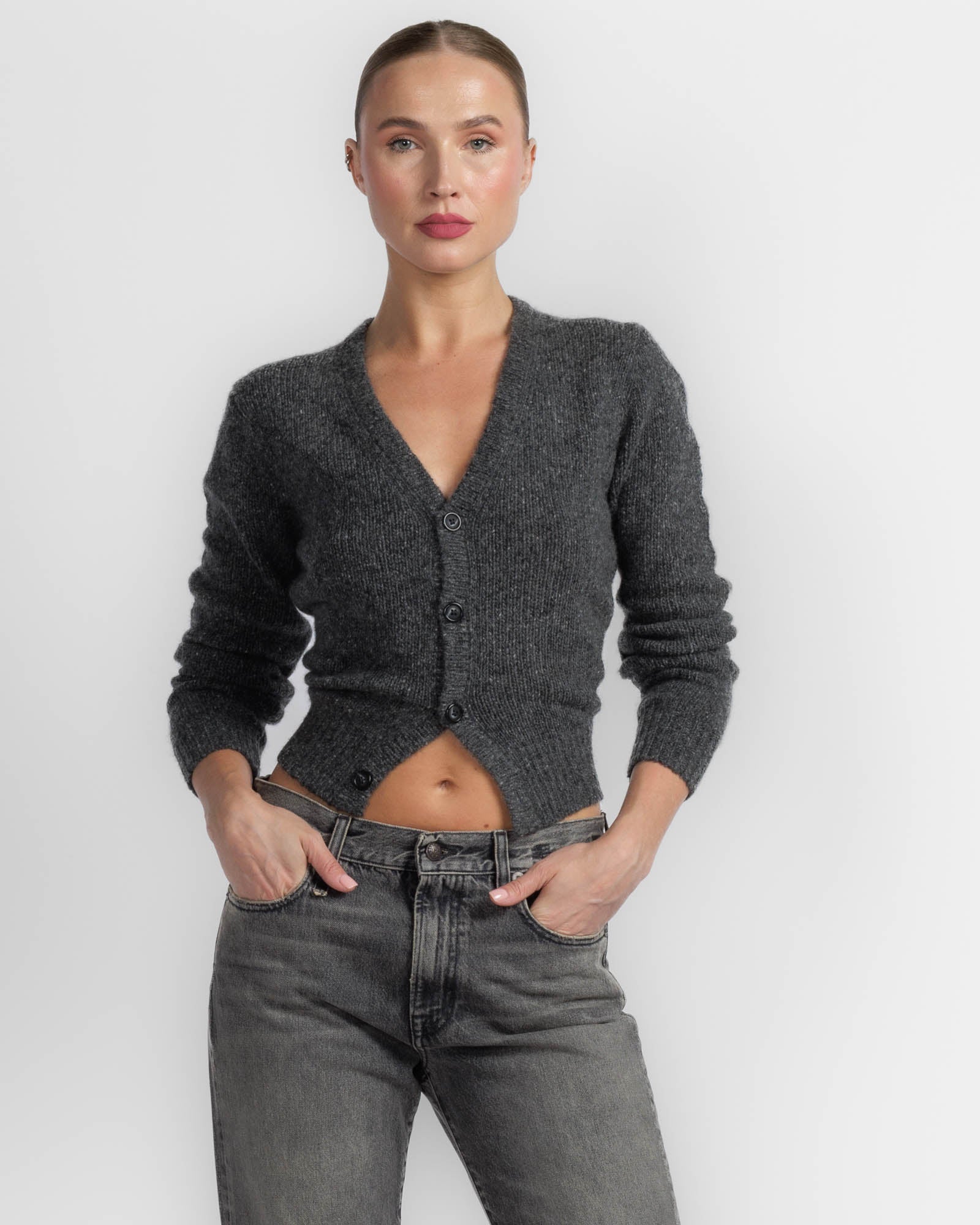 Split Hem Cardigan