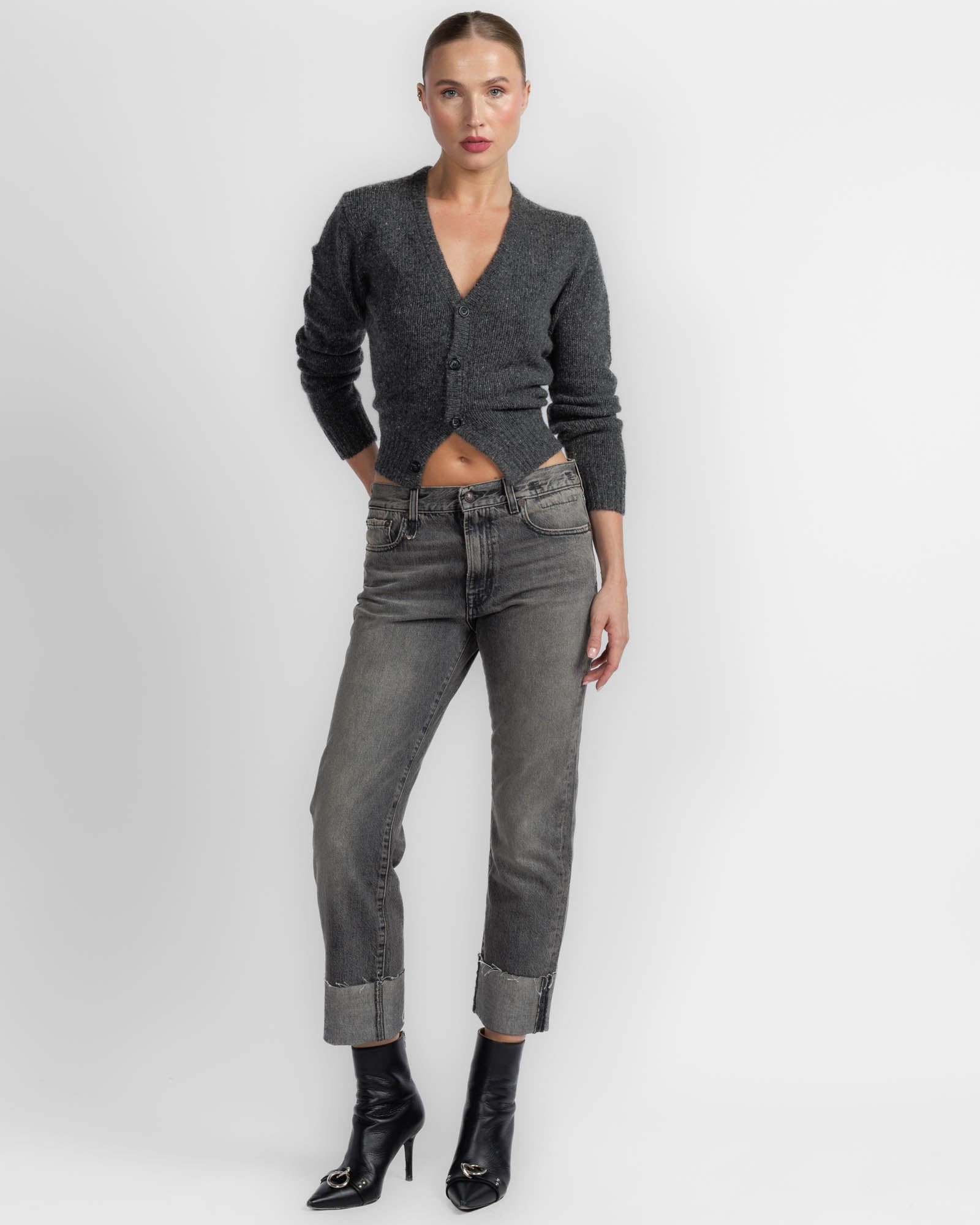 Split Hem Cardigan