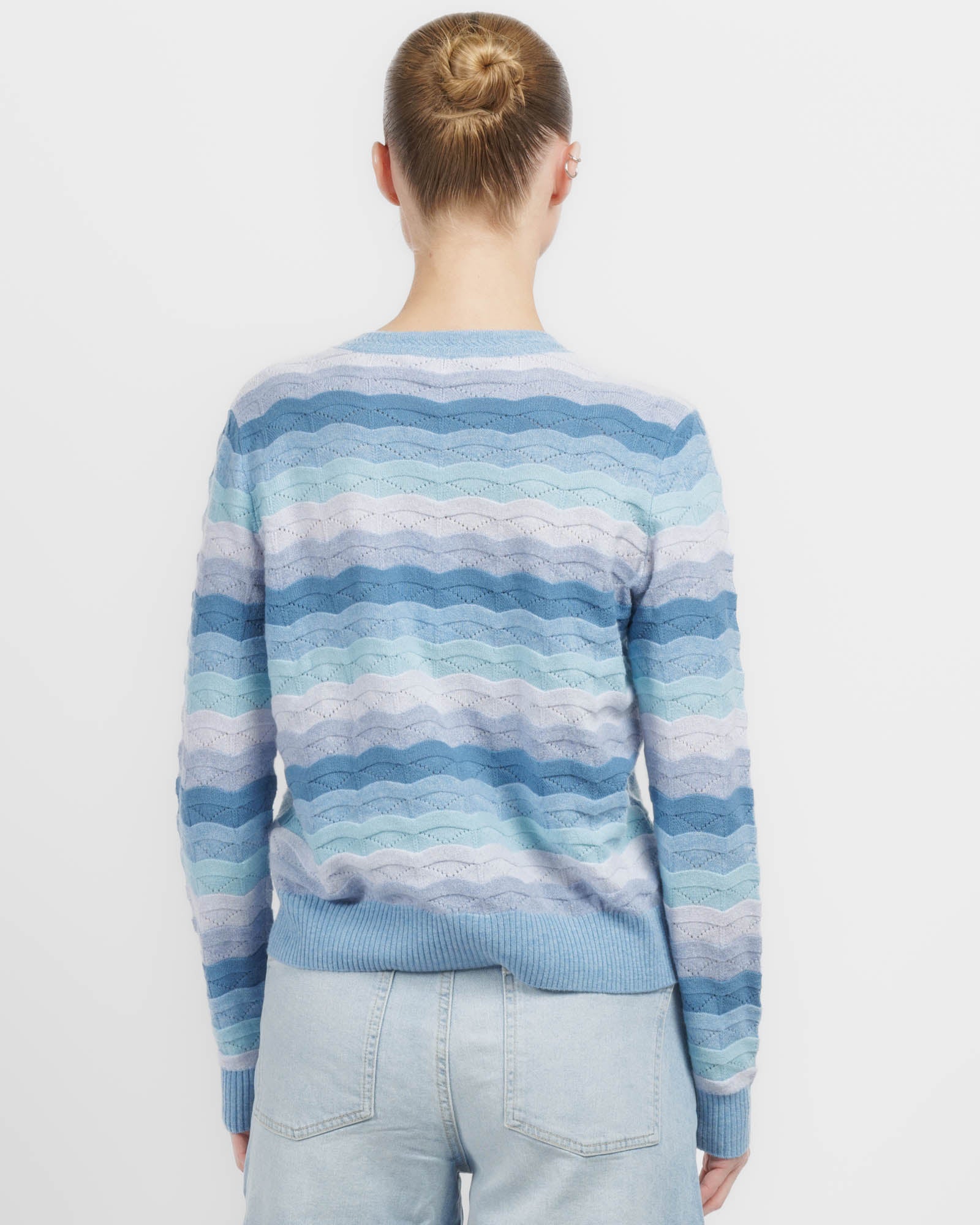 Wavy Stripe Crewneck