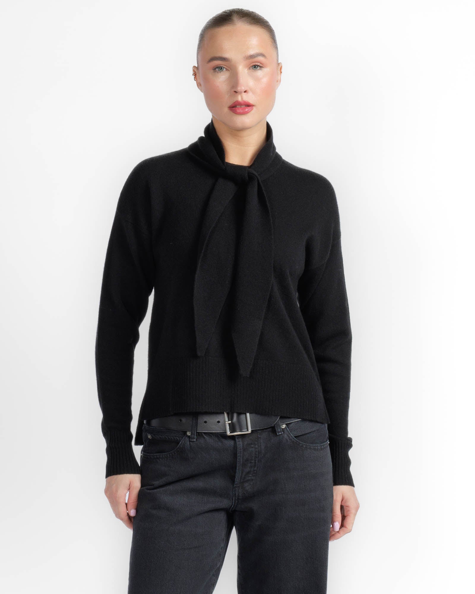 Detachable Tie Crewneck