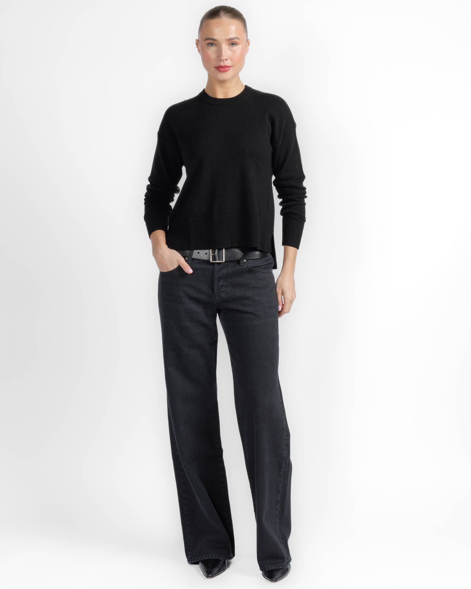 Detachable Tie Crewneck