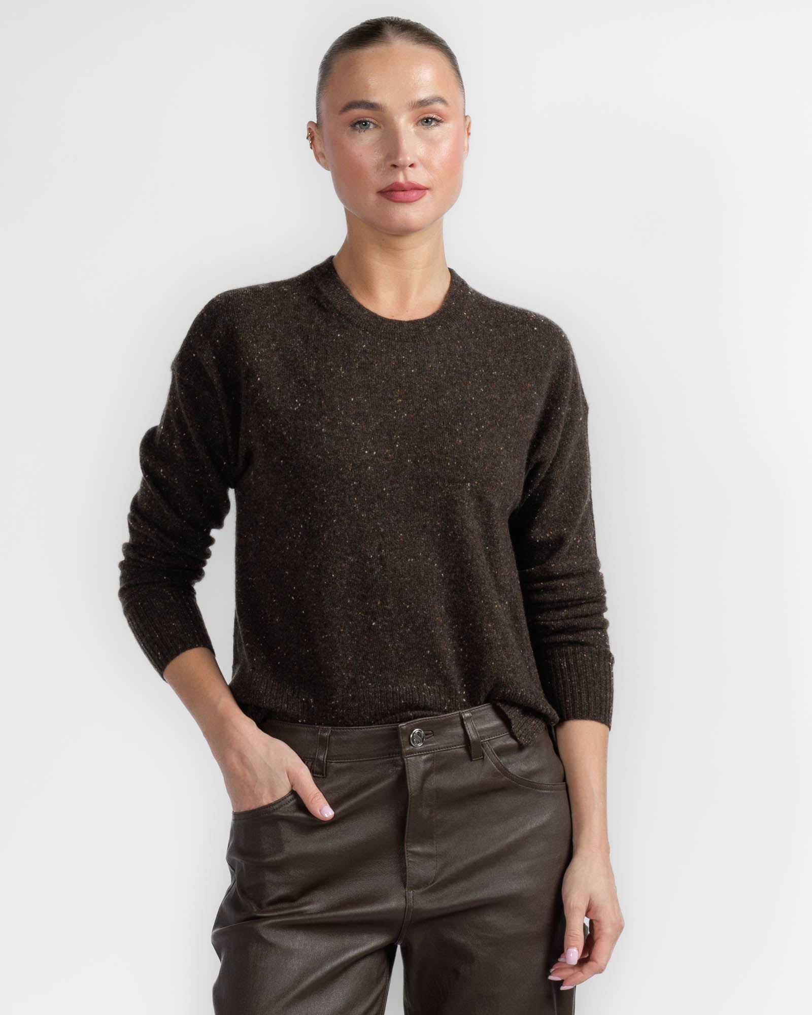 Detachable Tie Crewneck