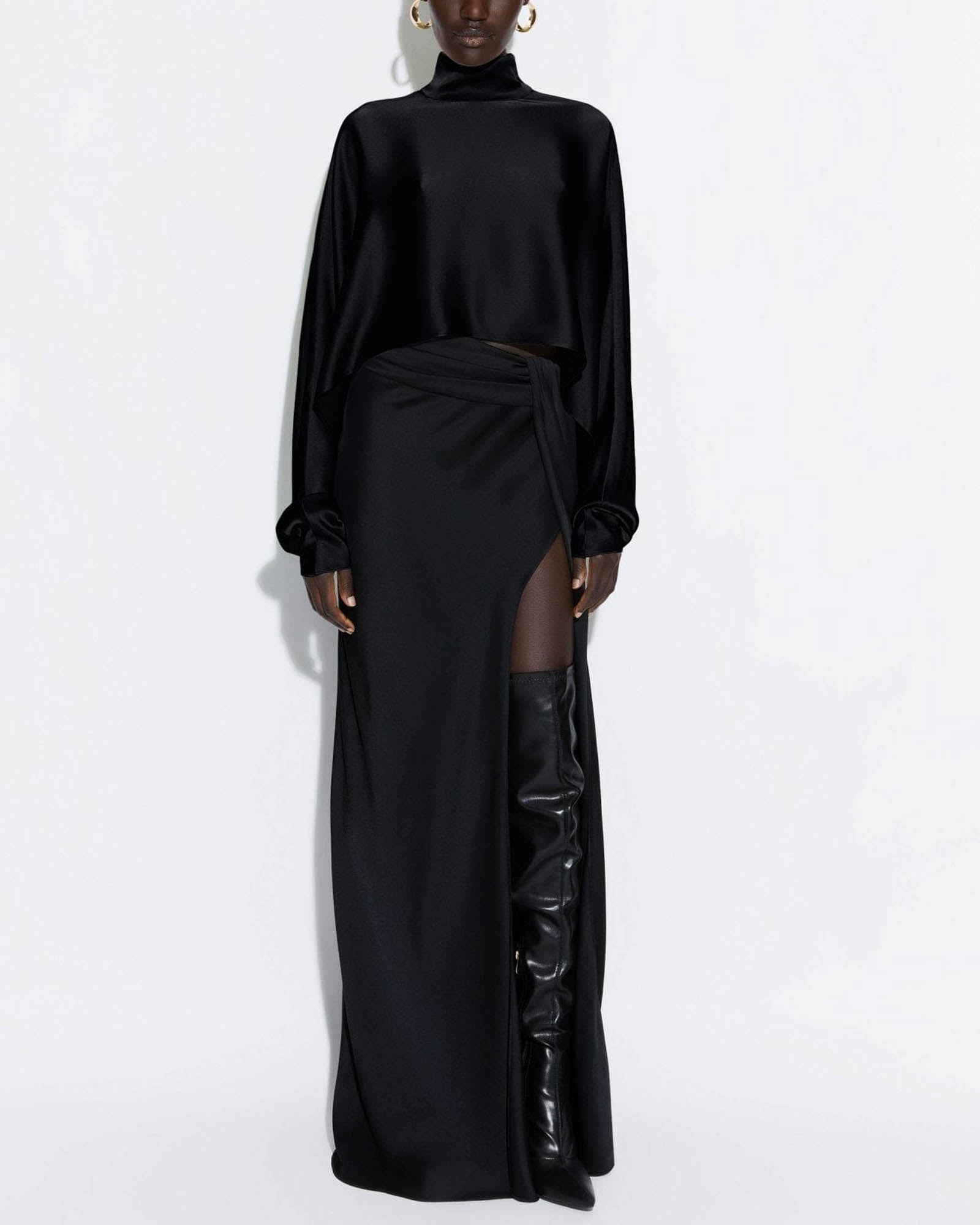 Satin Caftan Top